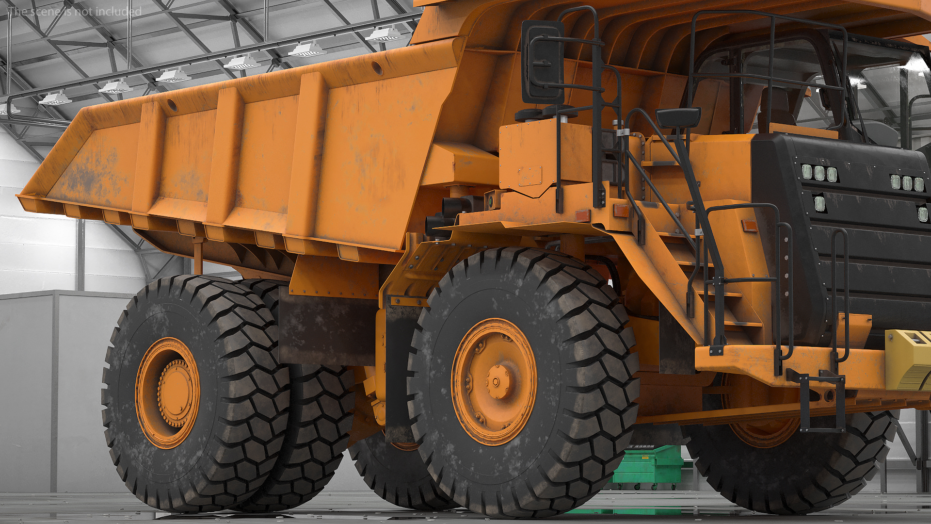 Off Highway Dump Truck Dirty Rigged for Maya 3D model