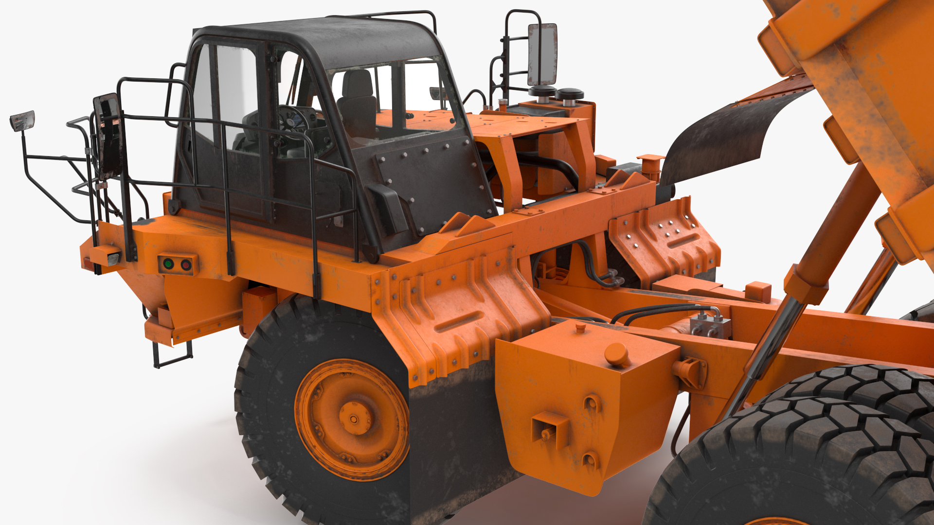 Off Highway Dump Truck Dirty Rigged for Maya 3D model