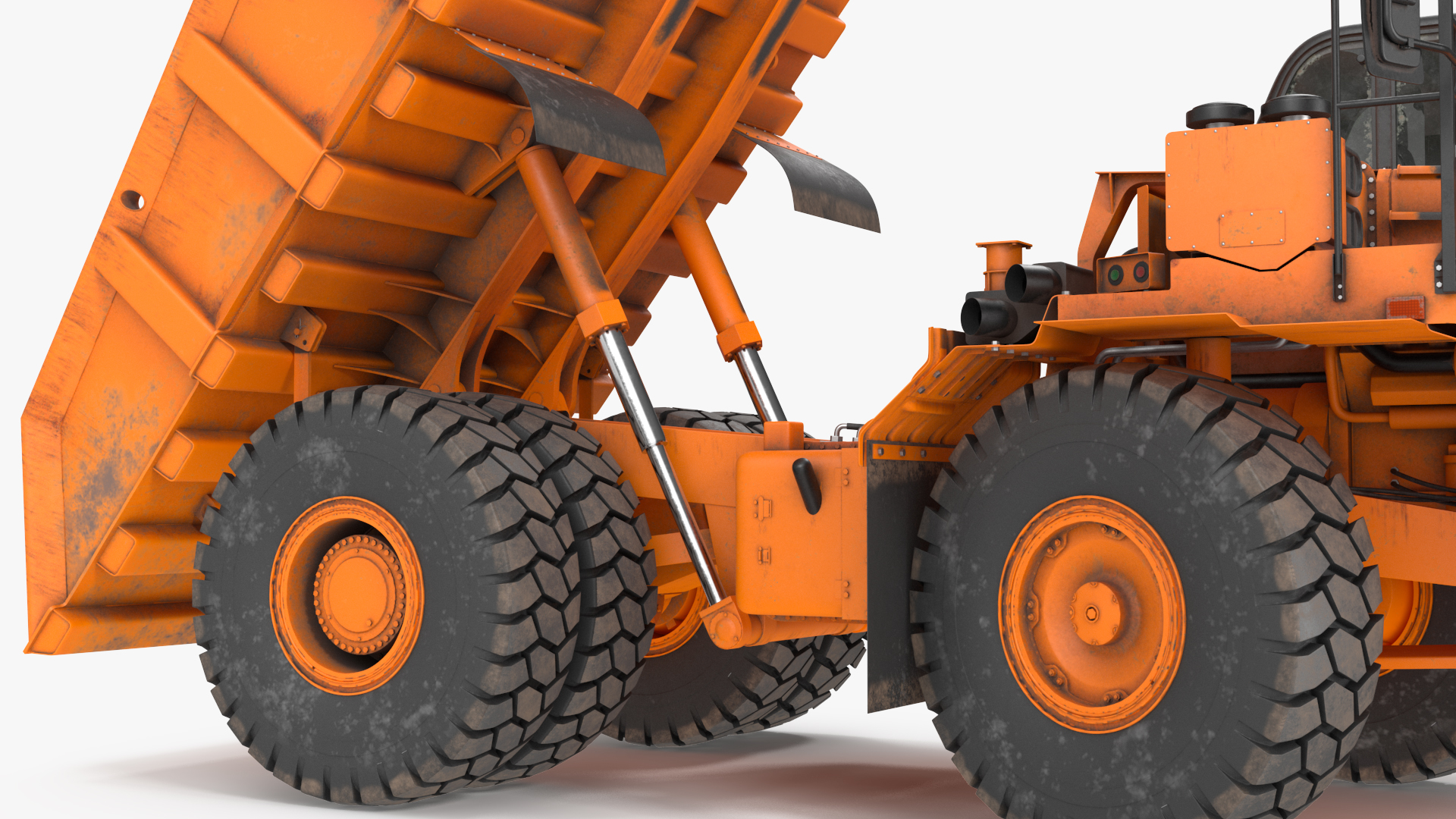 Off Highway Dump Truck Dirty Rigged for Maya 3D model
