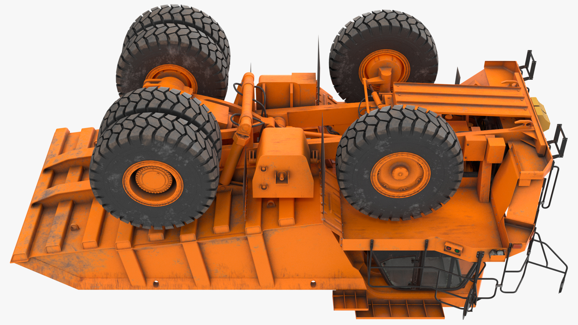 Off Highway Dump Truck Dirty Rigged for Maya 3D model