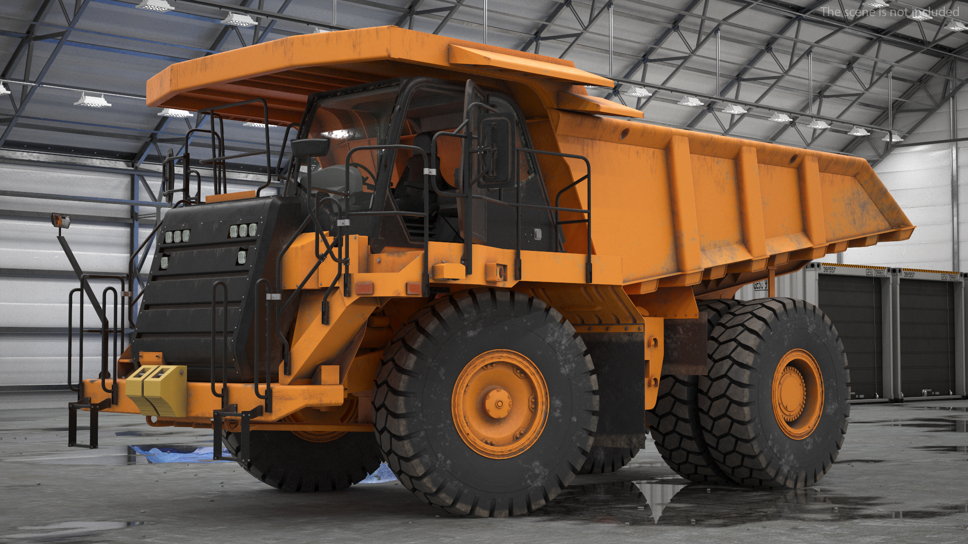 Off Highway Dump Truck Dirty Rigged for Maya 3D model