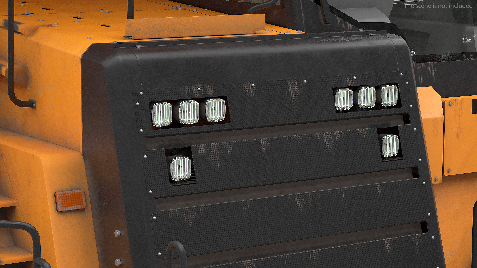 Off Highway Dump Truck Dirty Rigged for Maya 3D model