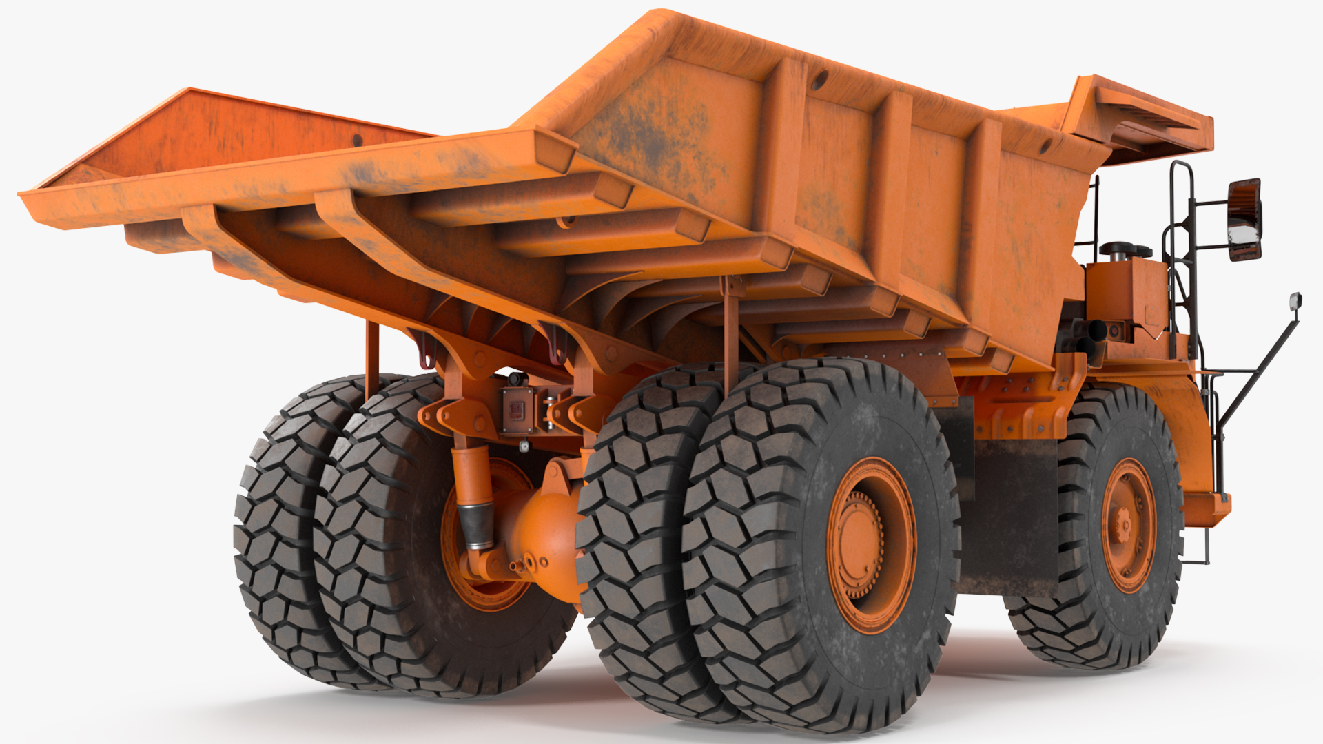 Off Highway Dump Truck Dirty Rigged for Maya 3D model