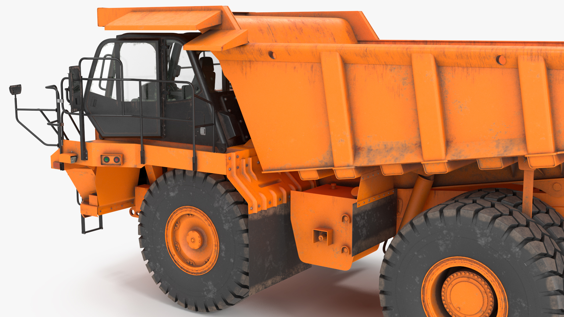Off Highway Dump Truck Dirty Rigged for Maya 3D model