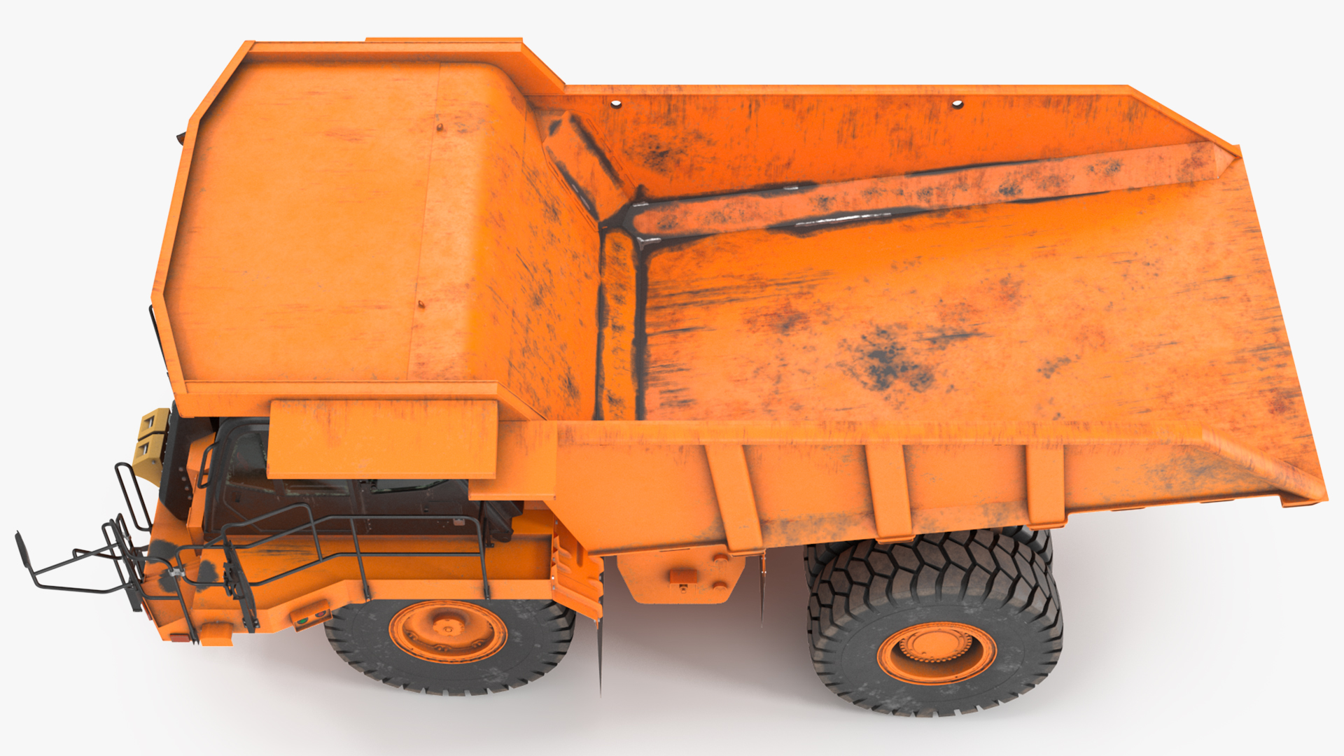 Off Highway Dump Truck Dirty Rigged for Maya 3D model