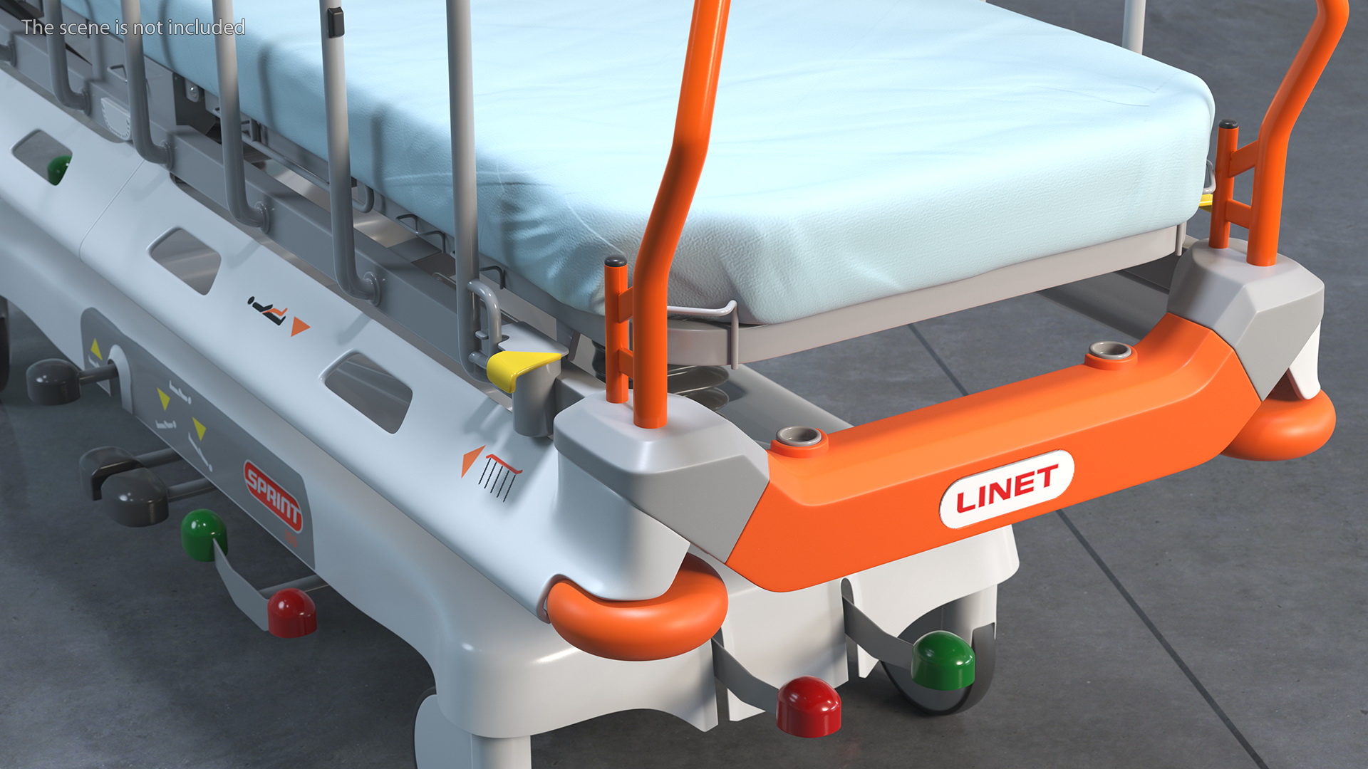 3D model Linet Sprint 100 Transport Bed