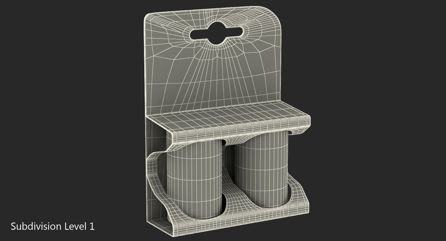 3D model LR20 Battery Package