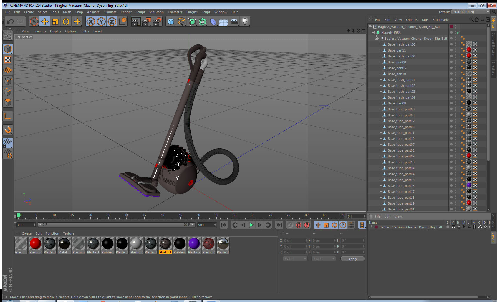 Bagless Vacuum Cleaner Dyson Big Ball 3D