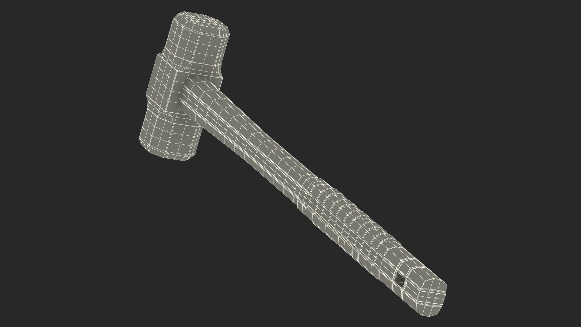 3D Gray Sledge Hammer model