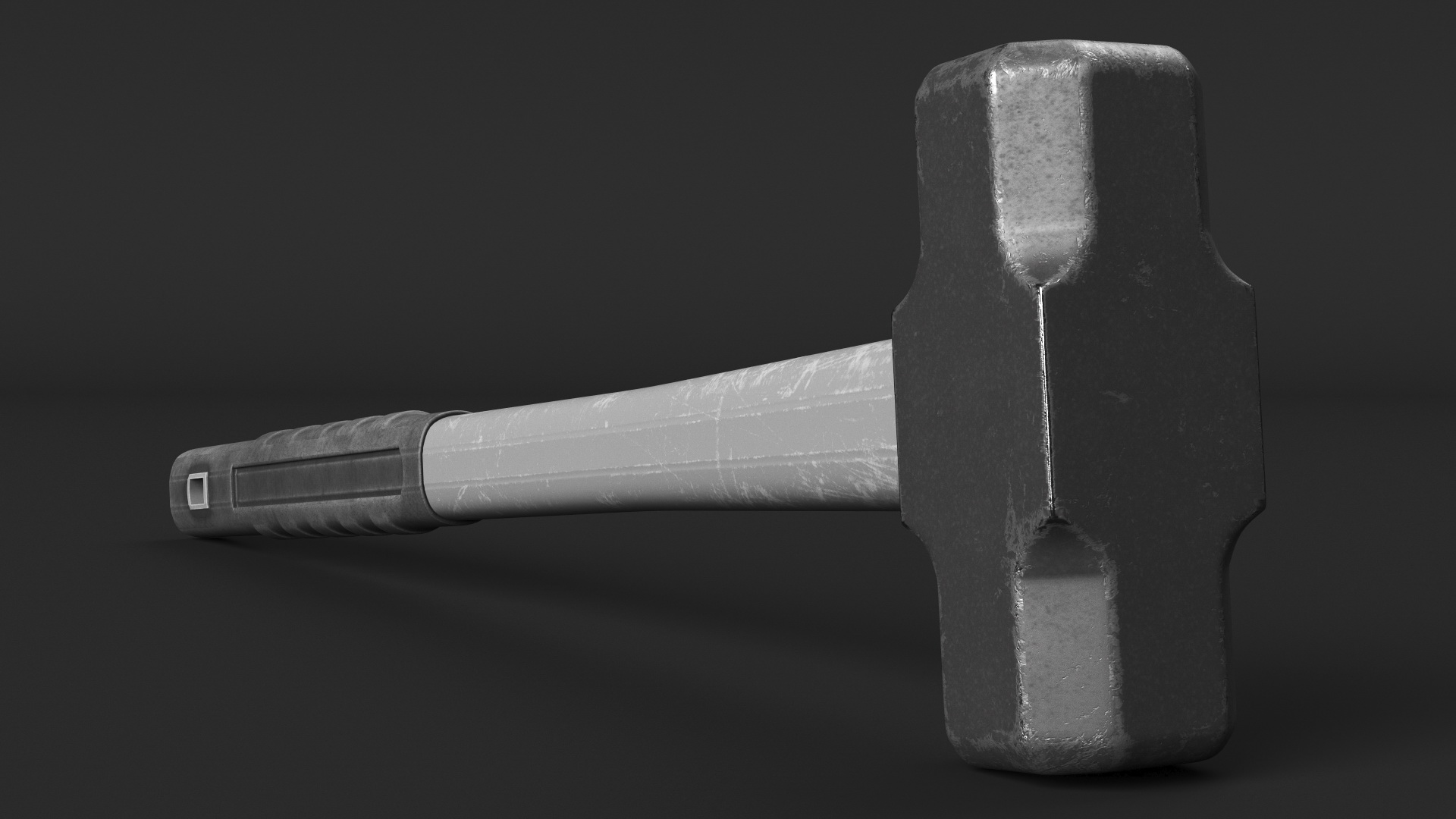 3D Gray Sledge Hammer model