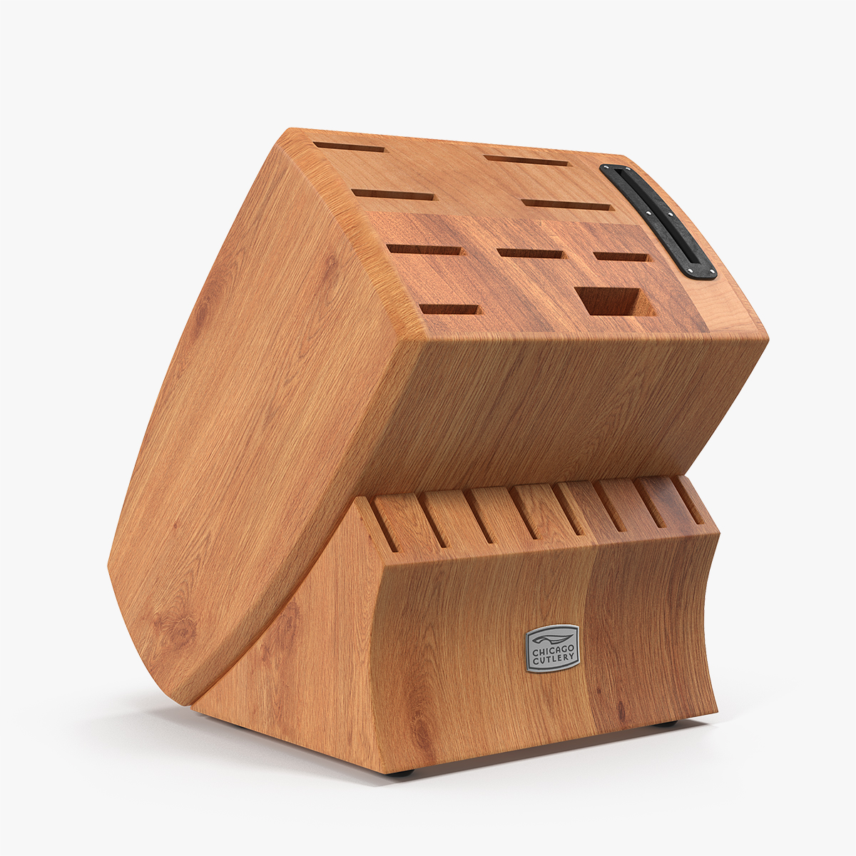 Empty Slot Wood Base Knife Block
