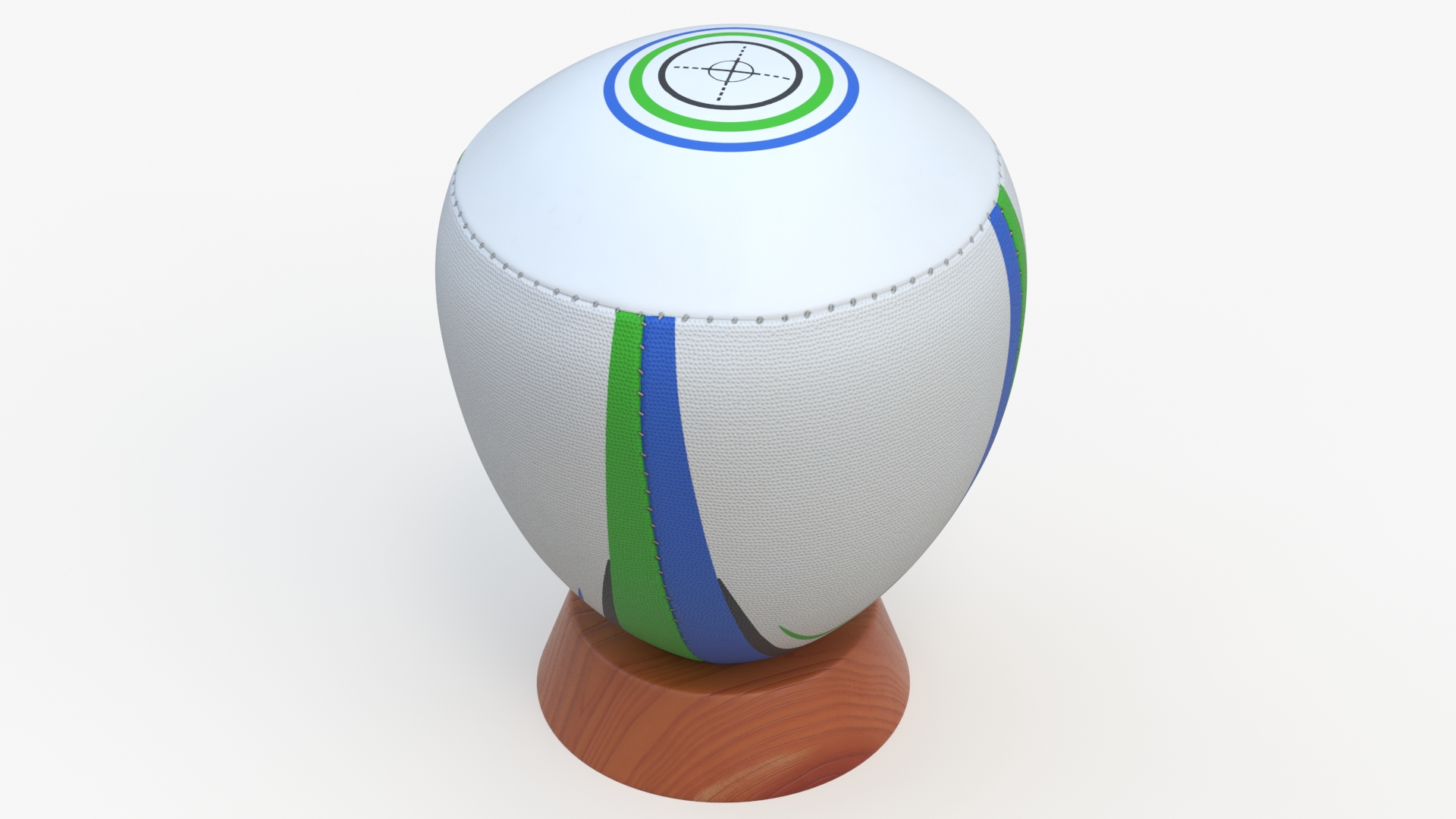 3D model Rugby Reflex Training Ball on Stand