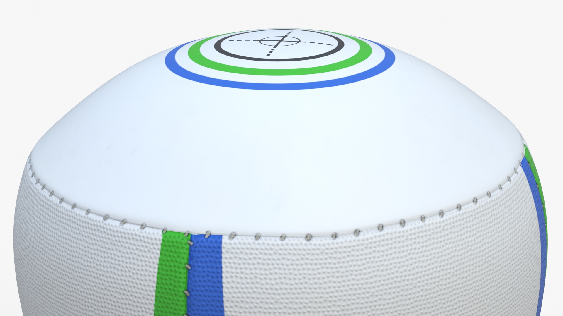 3D model Rugby Reflex Training Ball on Stand