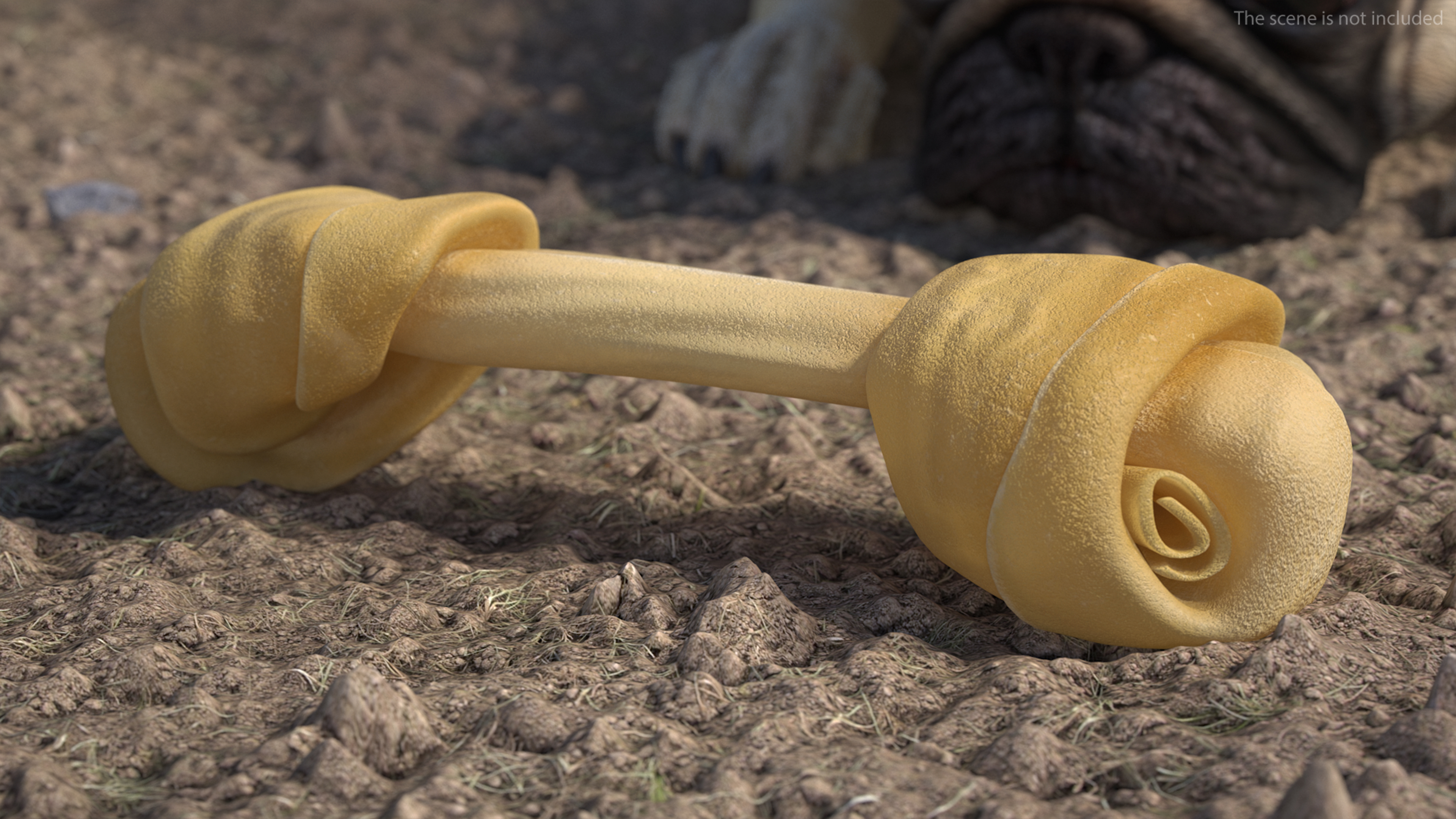 3D Rawhide Dog Chew Bone