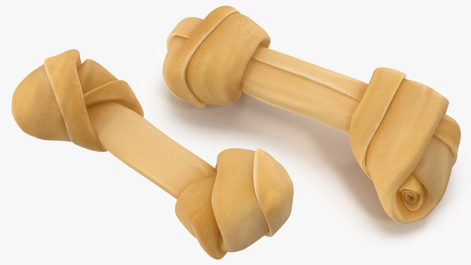 3D Rawhide Dog Chew Bone