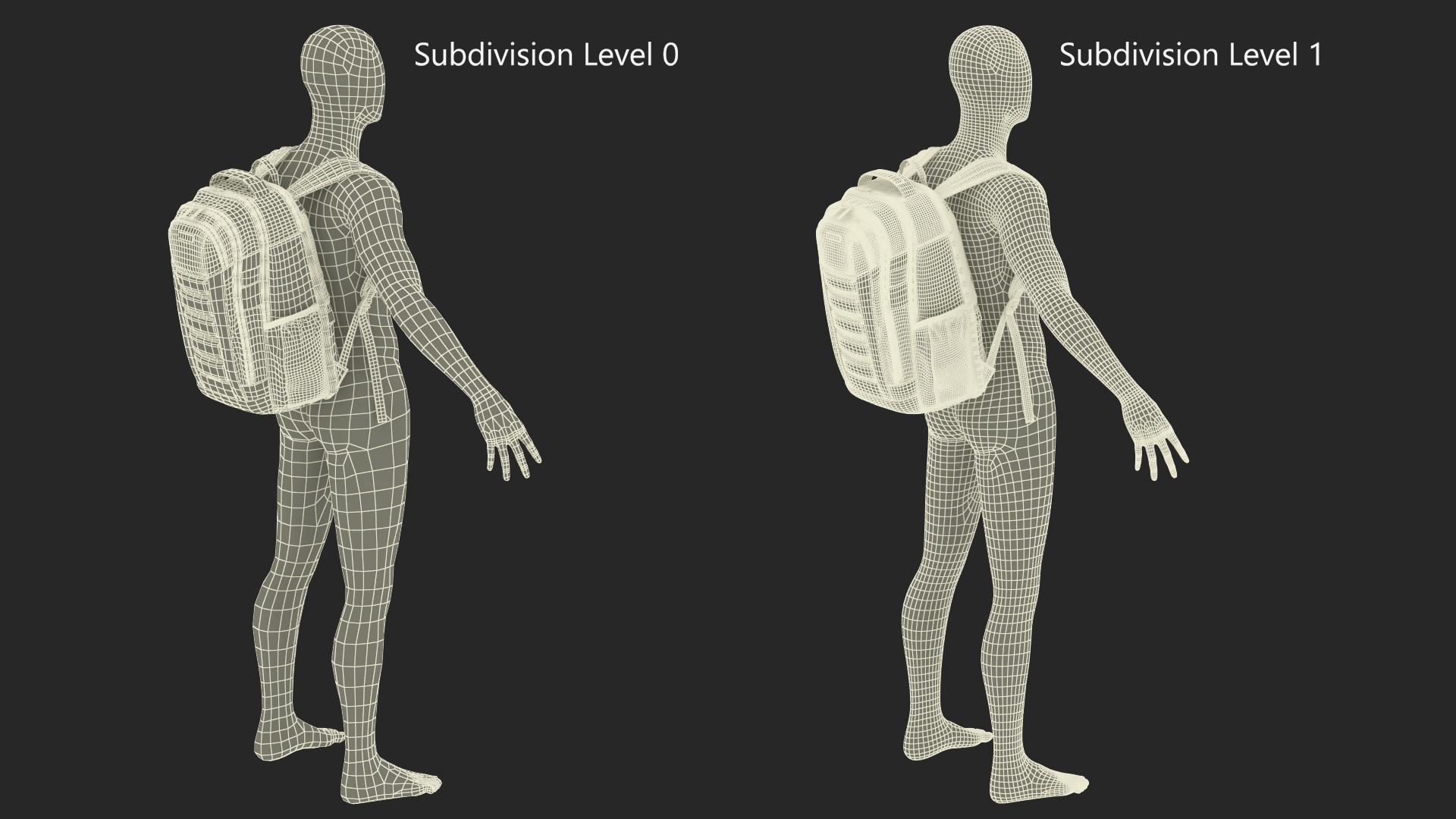 Carrier GSD Backpack Samsonite Red on Mannequin 3D