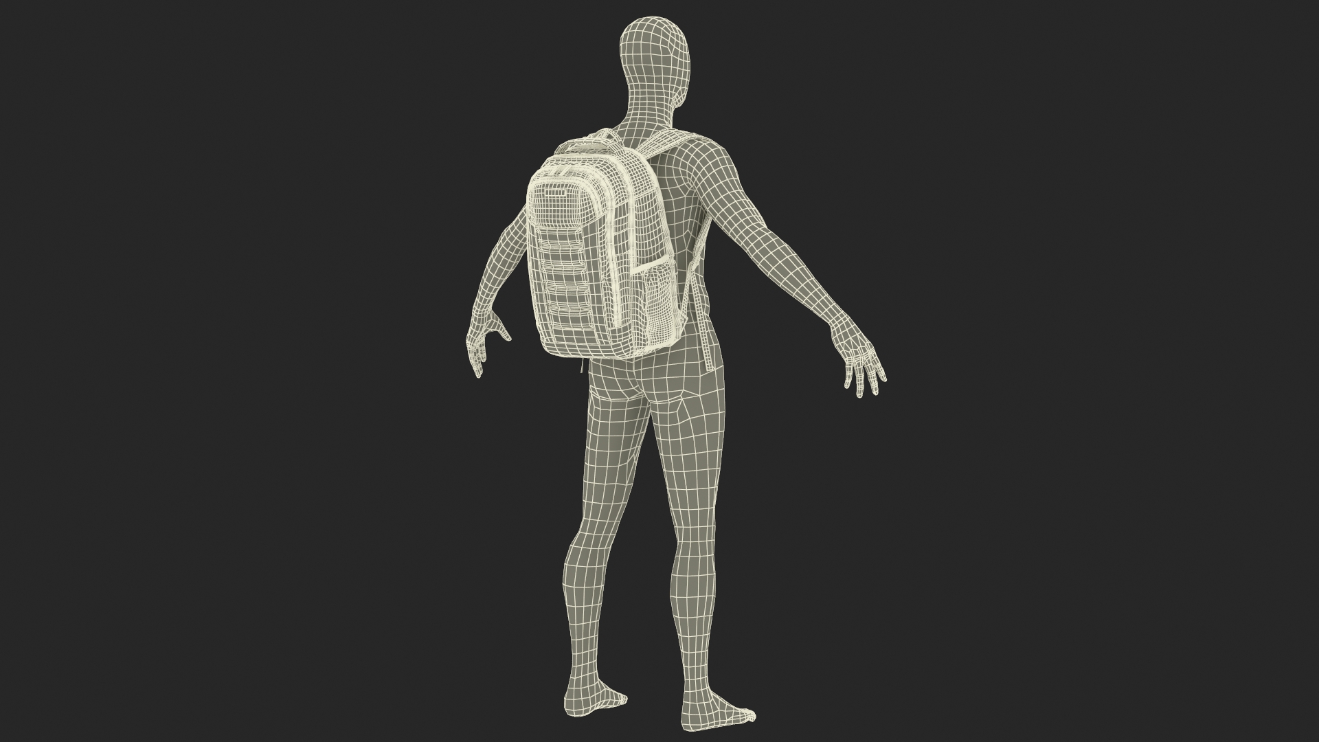 Carrier GSD Backpack Samsonite Red on Mannequin 3D