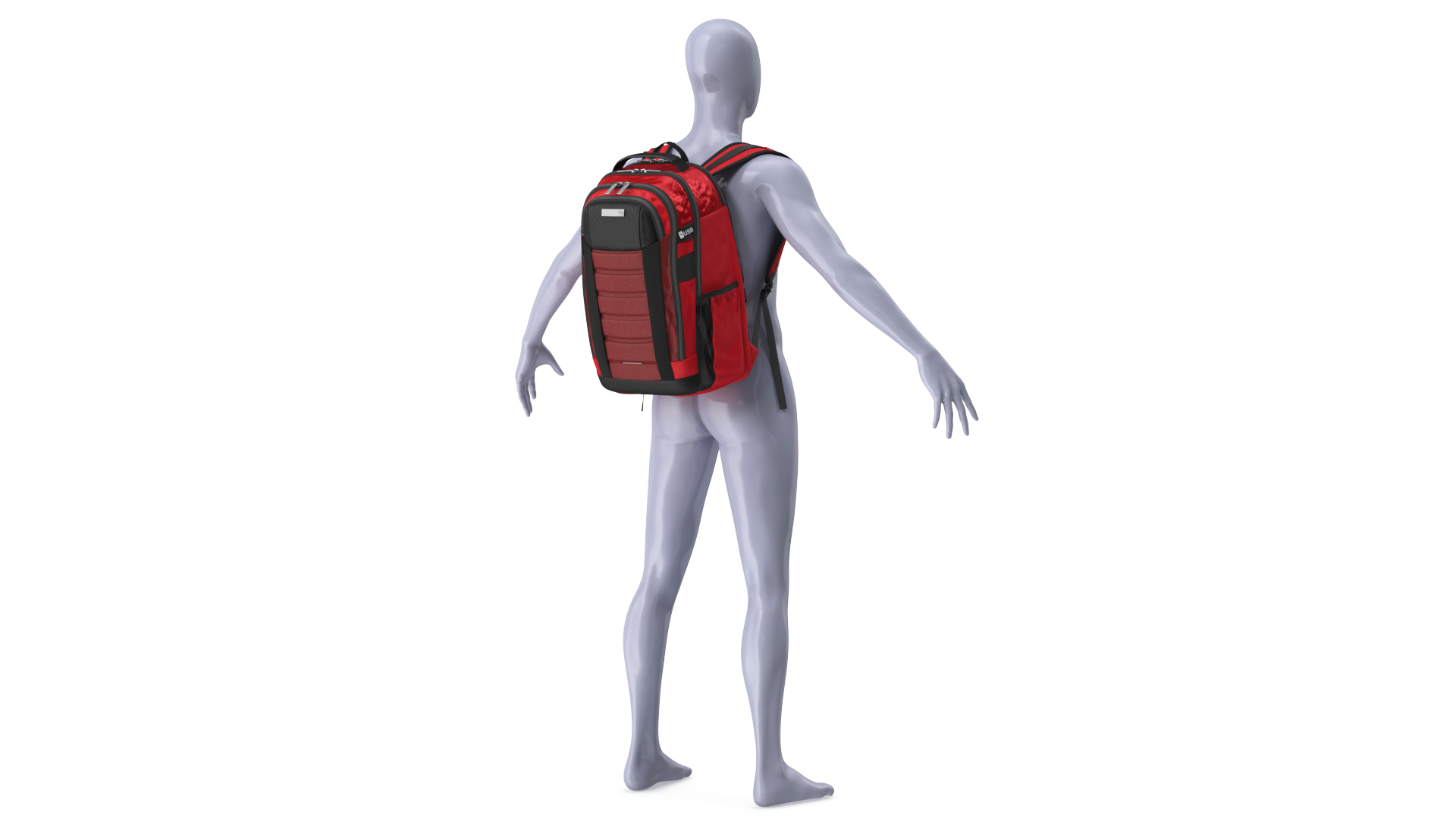 Carrier GSD Backpack Samsonite Red on Mannequin 3D