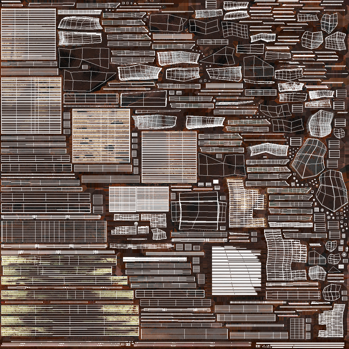Pile of Twisted Metal and Debris 3D