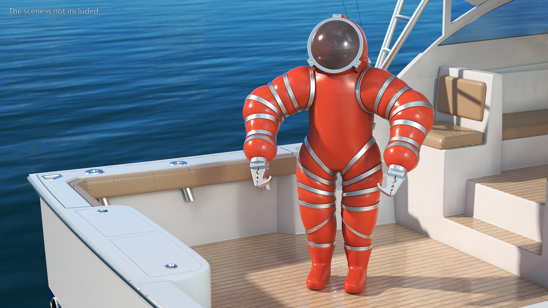 3D Deep Sea Diving Suit Rigged for Cinema 4D