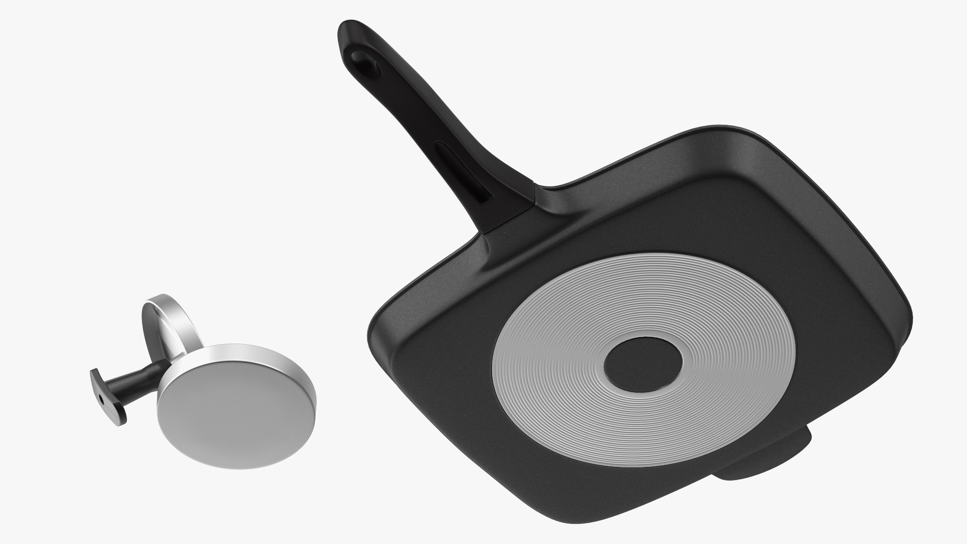 Burger Pan with Patty Press 3D