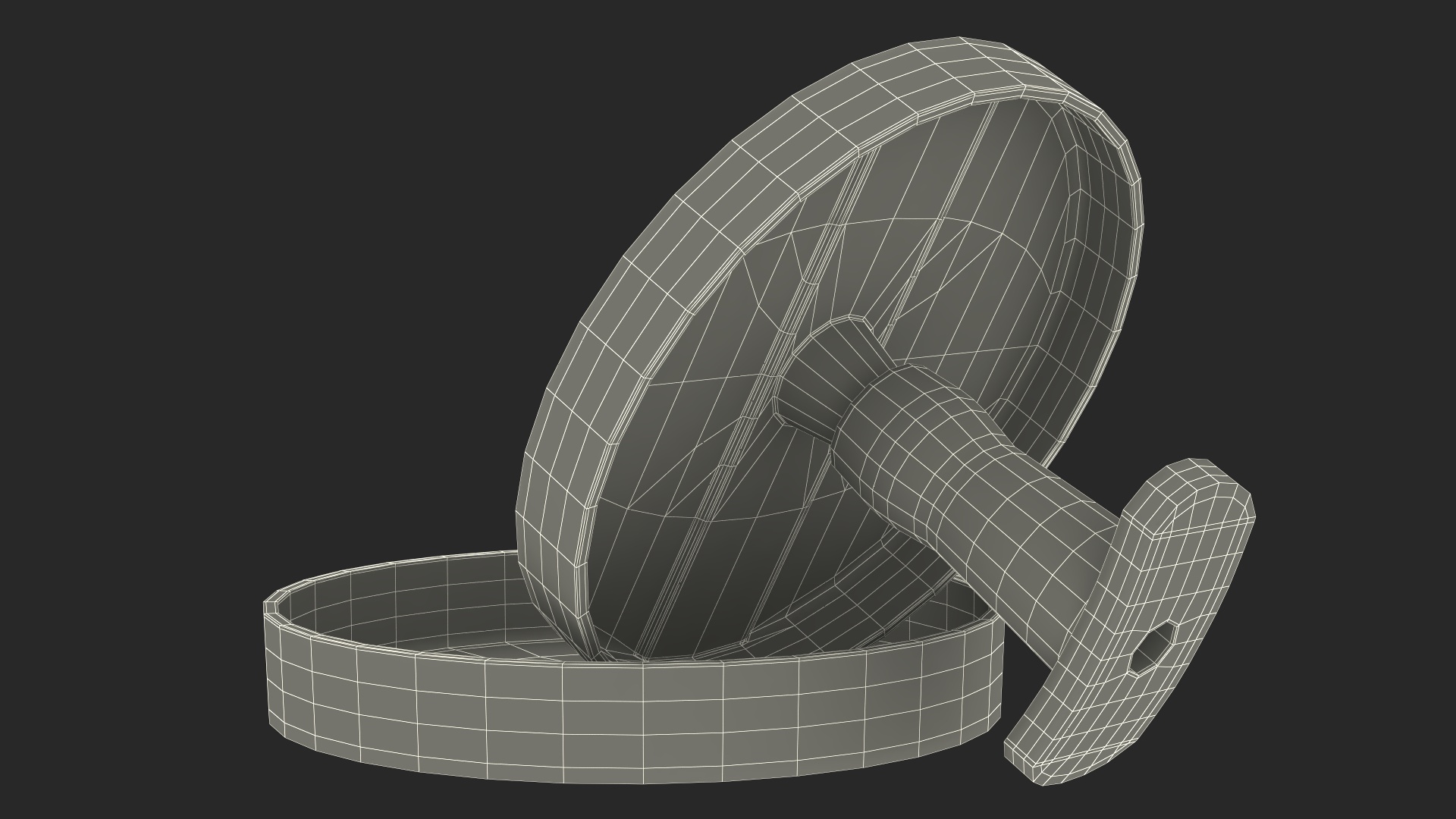 Burger Pan with Patty Press 3D
