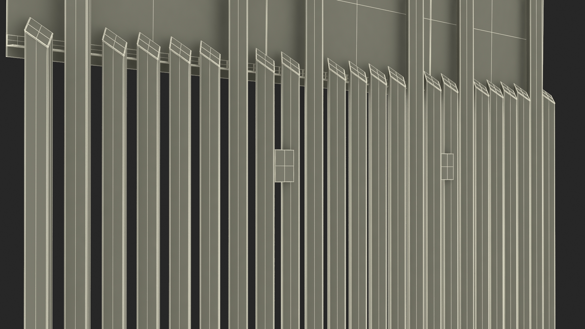 3D Mexico United States Barrier model