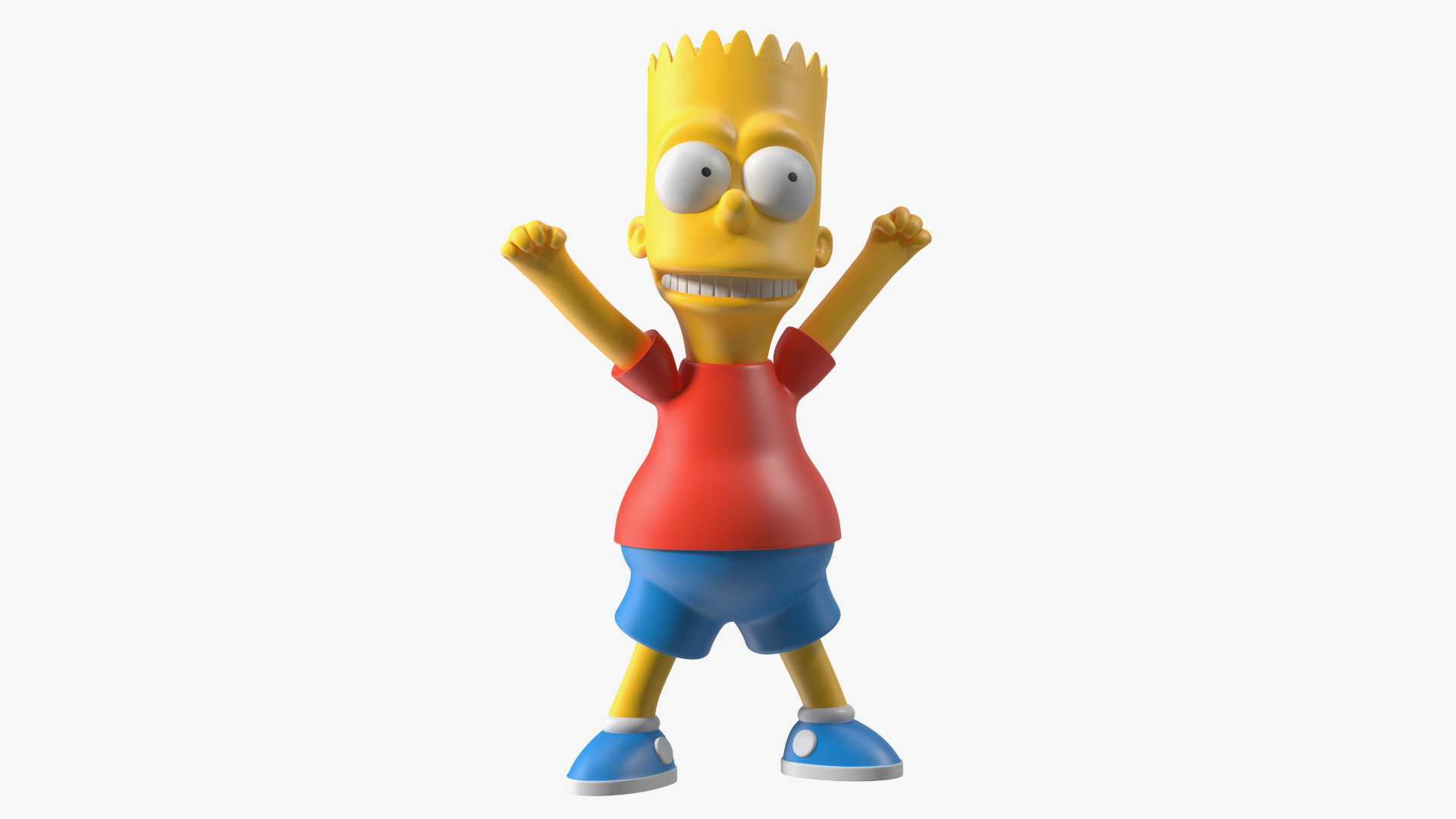 3D Bart Simpson Character Rigged for Cinema 4D model