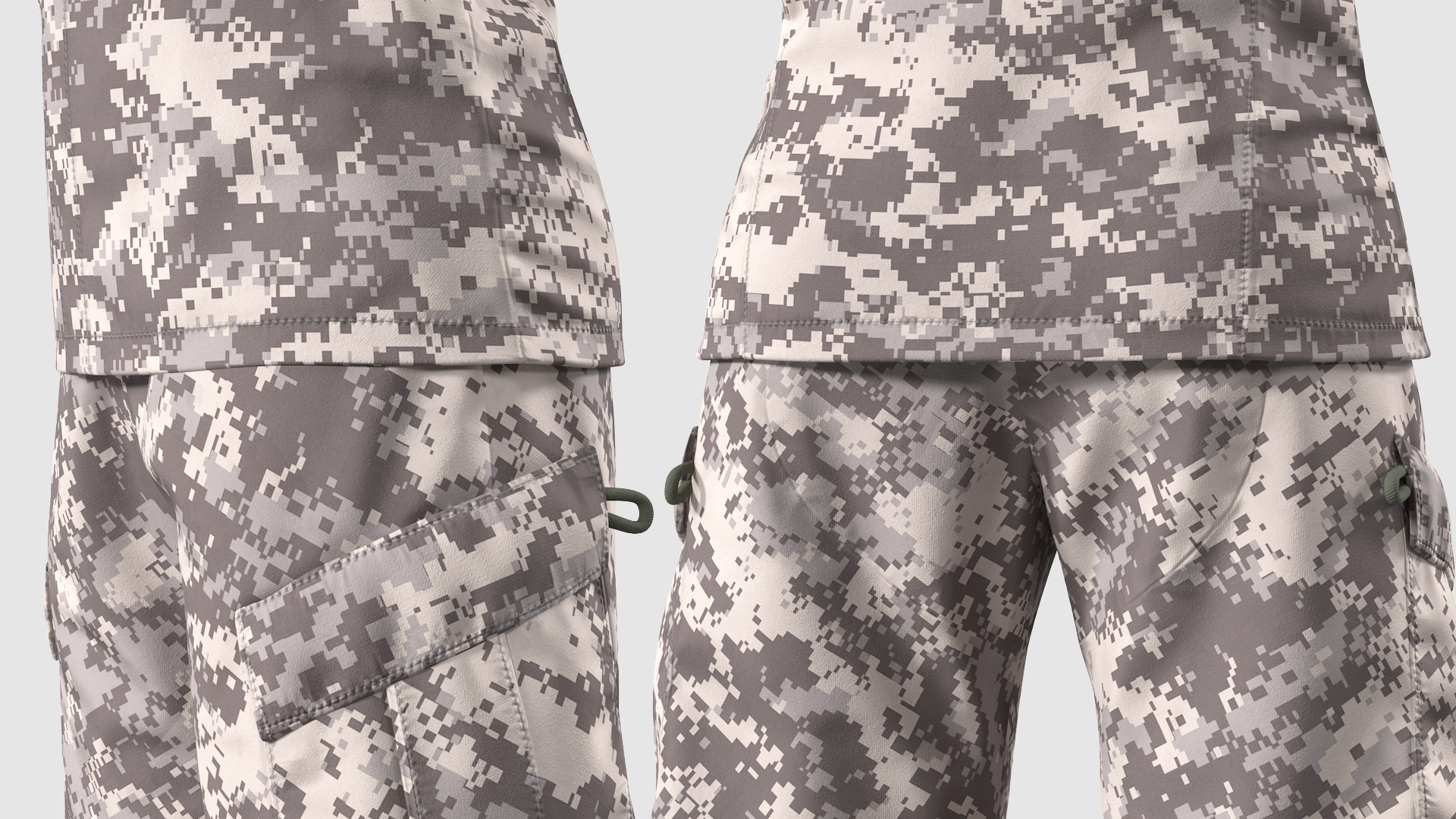 3D model Female Soldier Military ACU Uniform