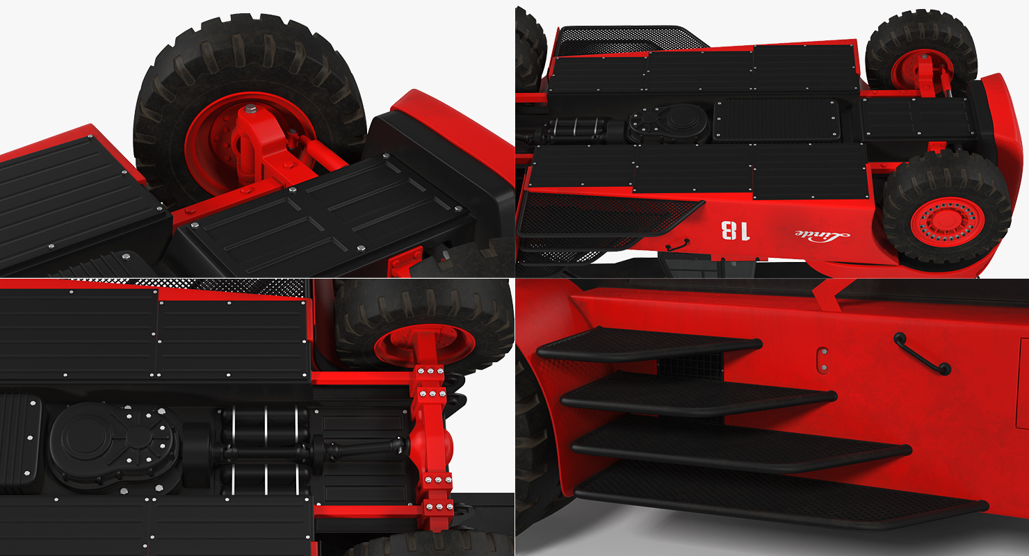 3D Linde Reach Stacker Rigged