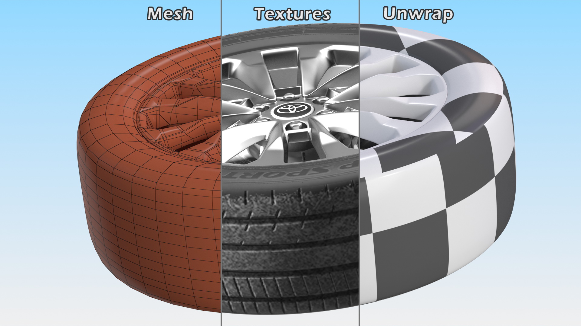 3D model Toyota Land Cruiser Wheel