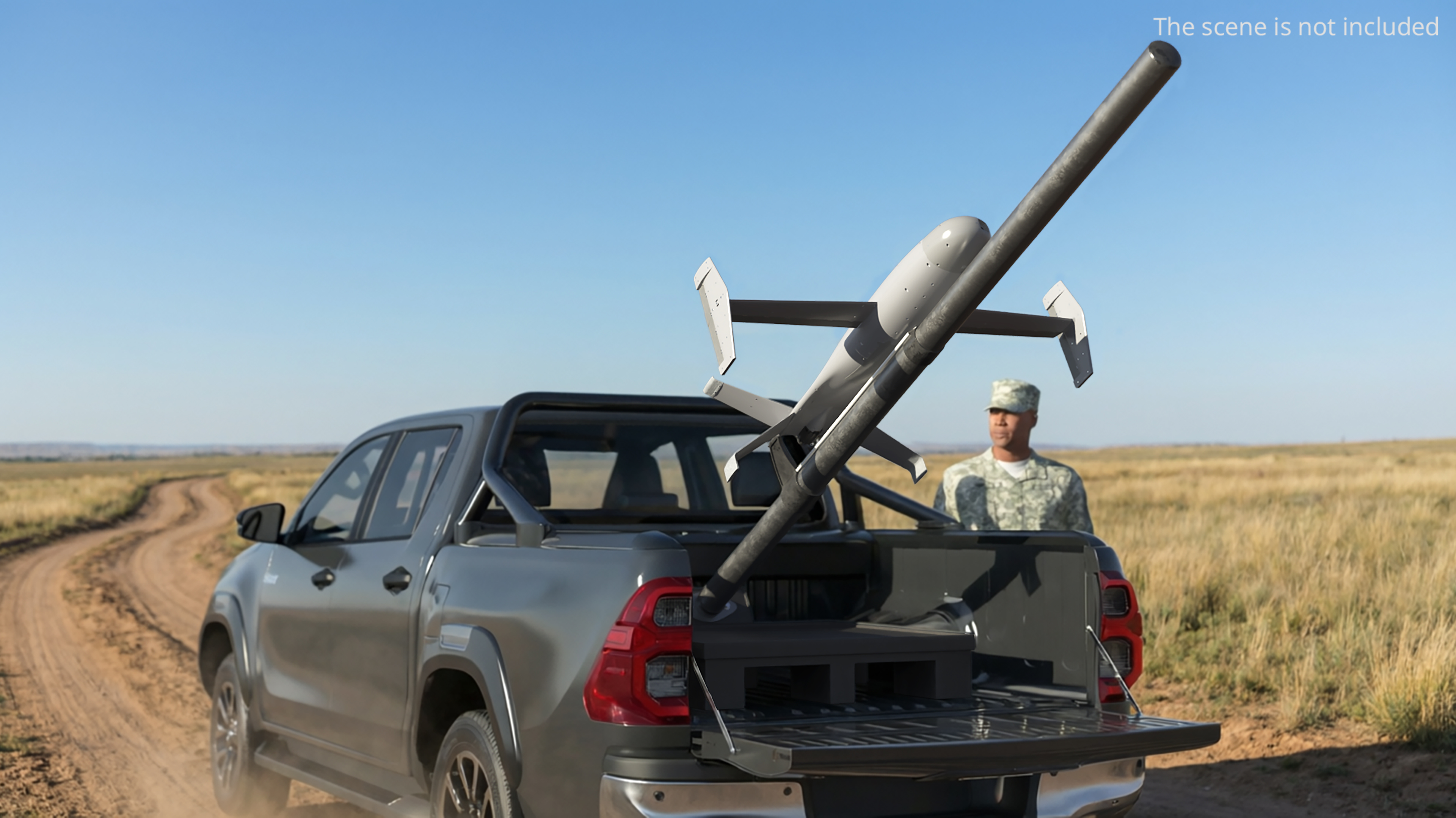 Merops UAV Interceptor with Launch Rail - view 2
