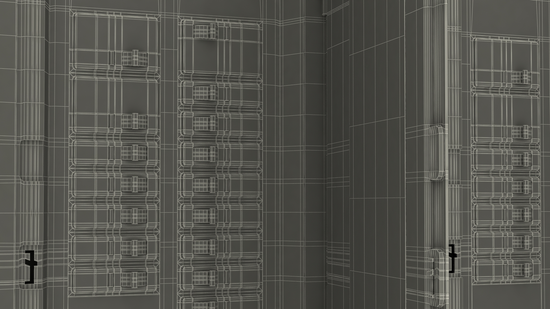 3D model Industrial Large Cabinet With Fuses