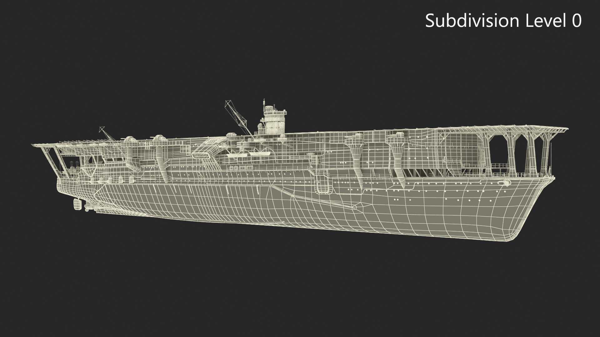 3D model Japanese Aircraft Carrier Kaga