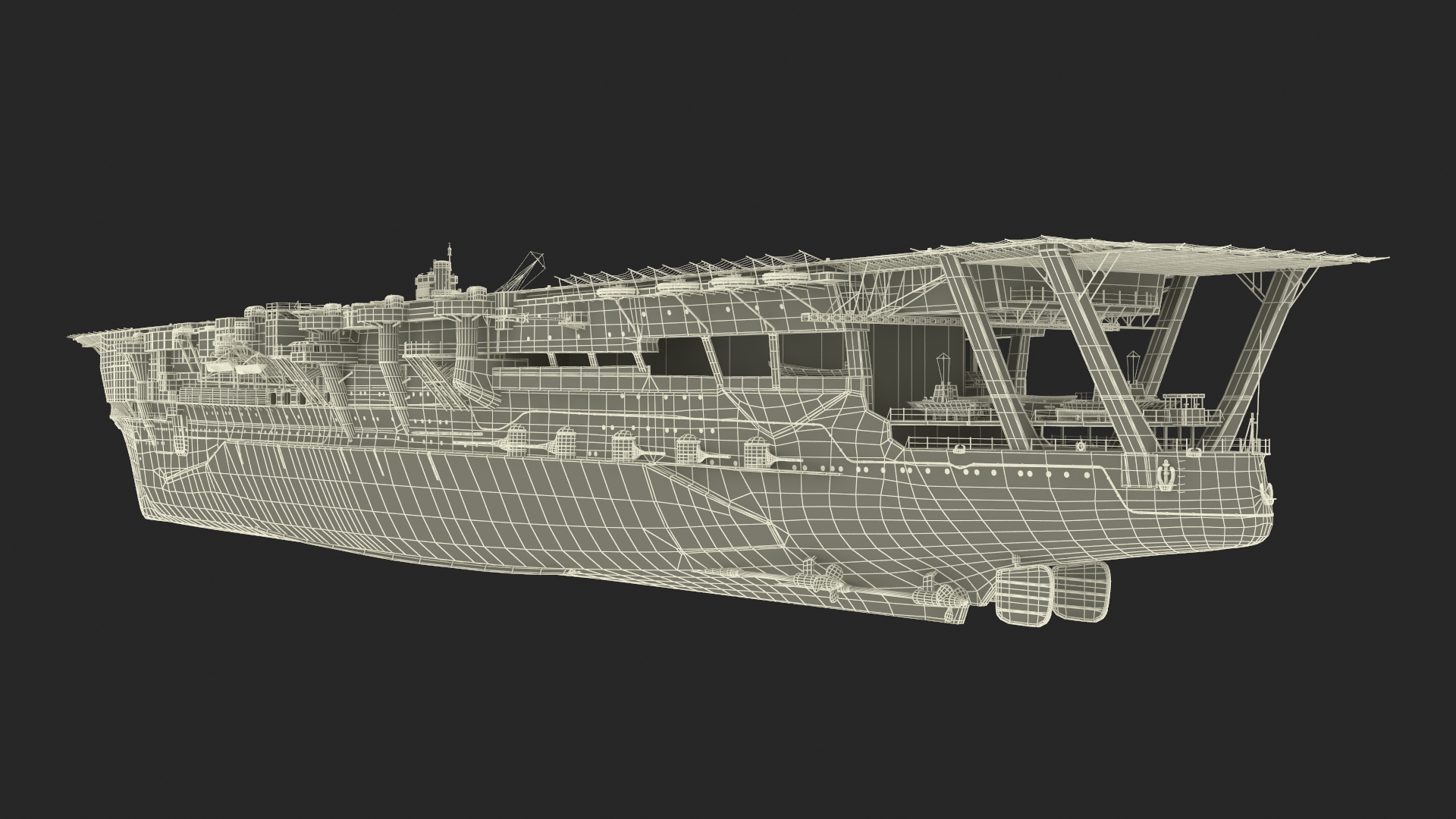 3D model Japanese Aircraft Carrier Kaga