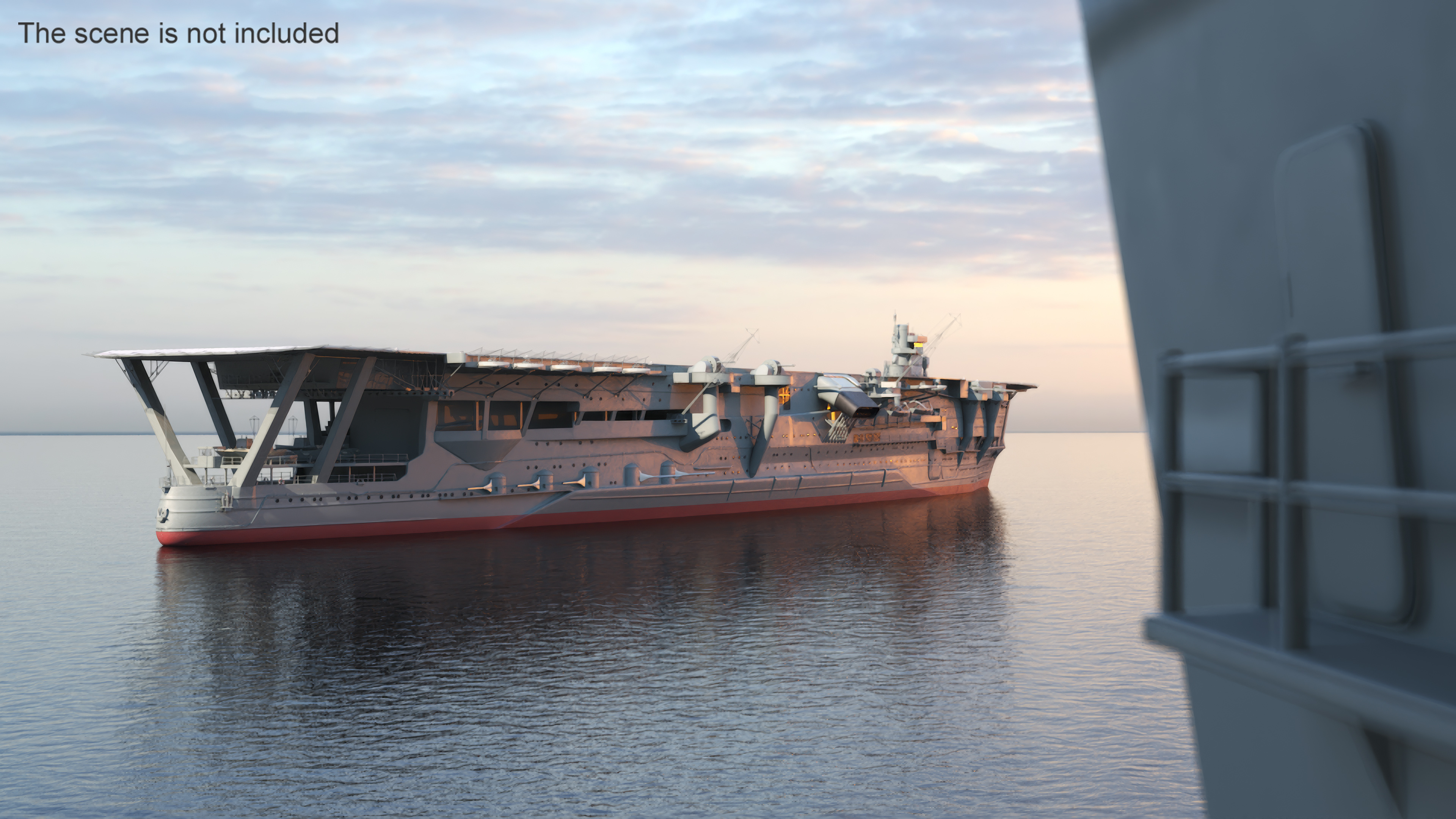 3D model Japanese Aircraft Carrier Kaga