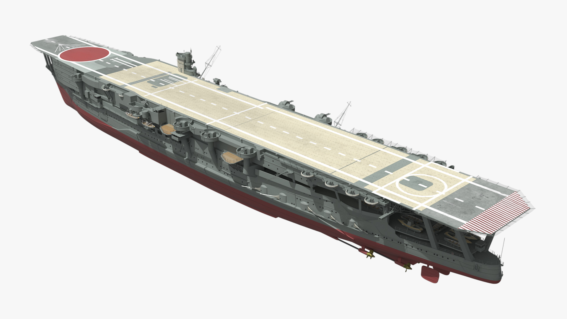 3D model Japanese Aircraft Carrier Kaga