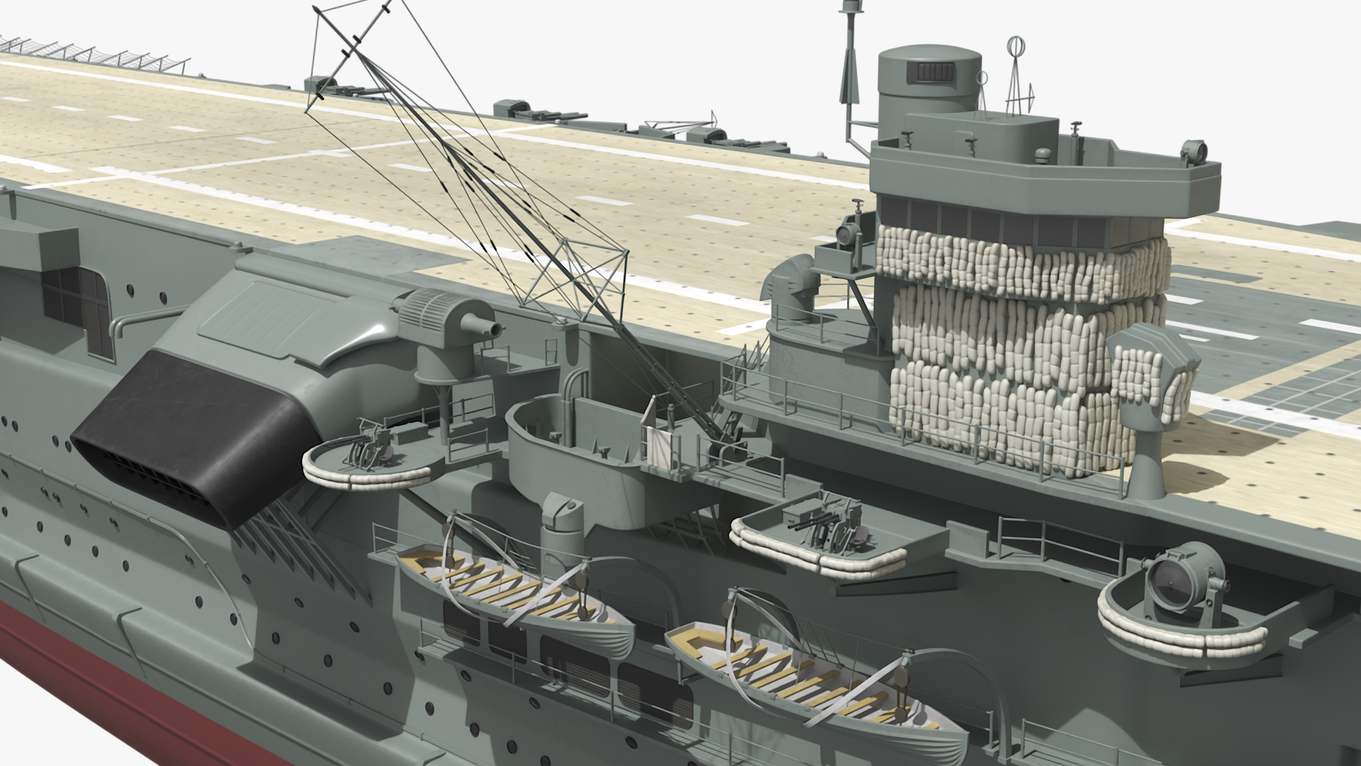 3D model Japanese Aircraft Carrier Kaga