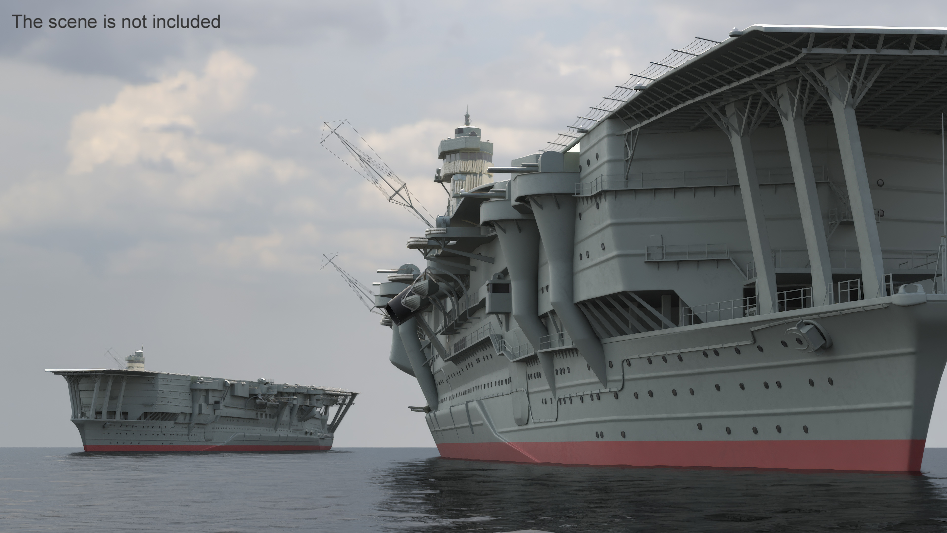 3D model Japanese Aircraft Carrier Kaga