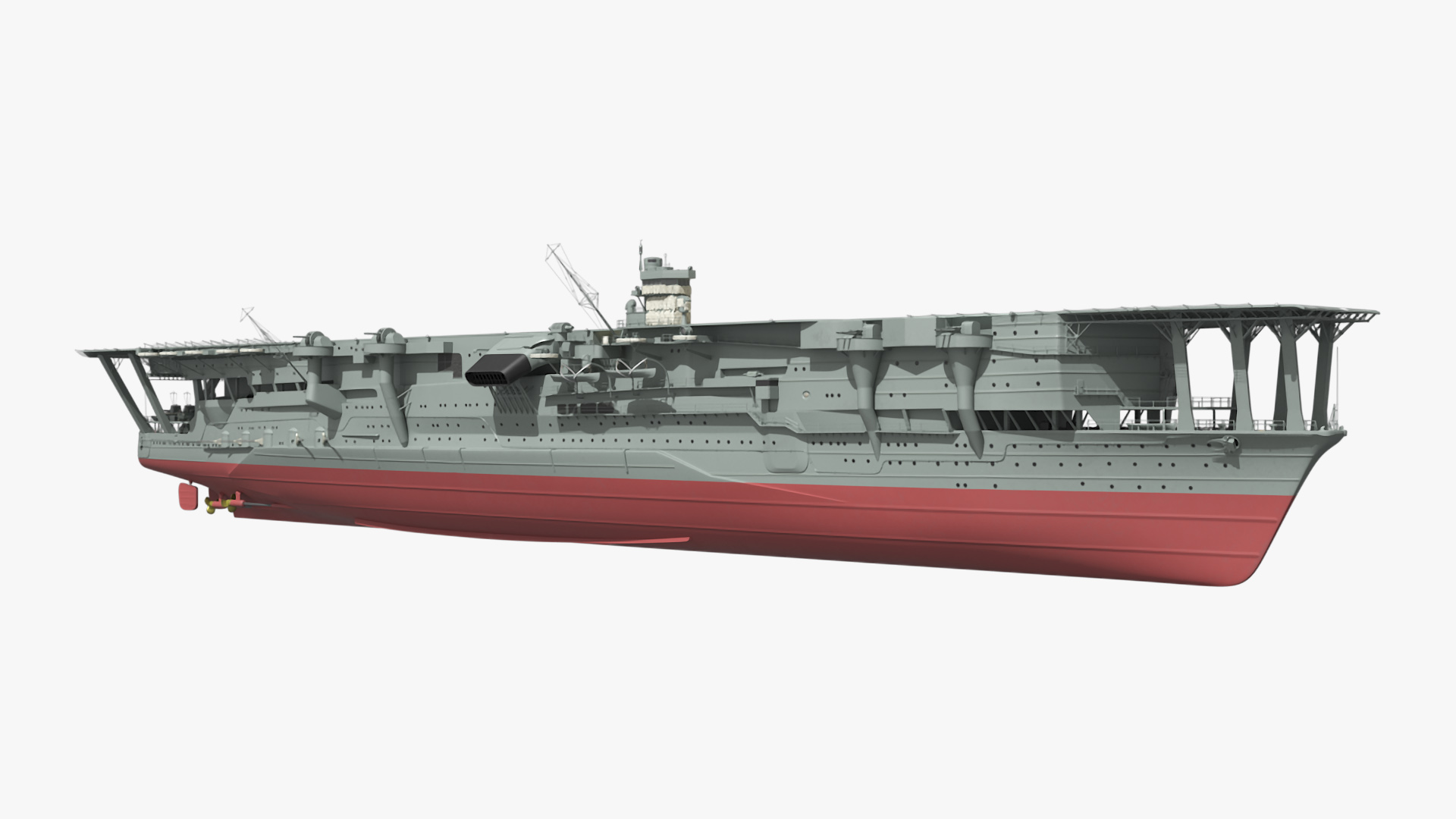 3D model Japanese Aircraft Carrier Kaga