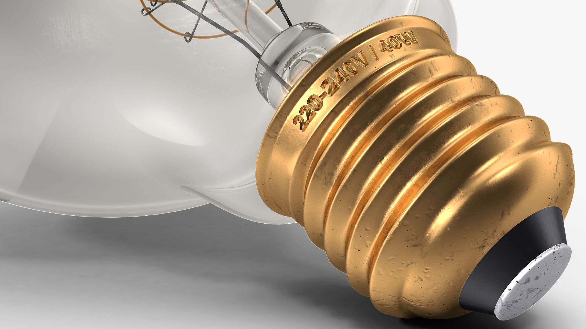 3D Antique Edison Bulb G95 model