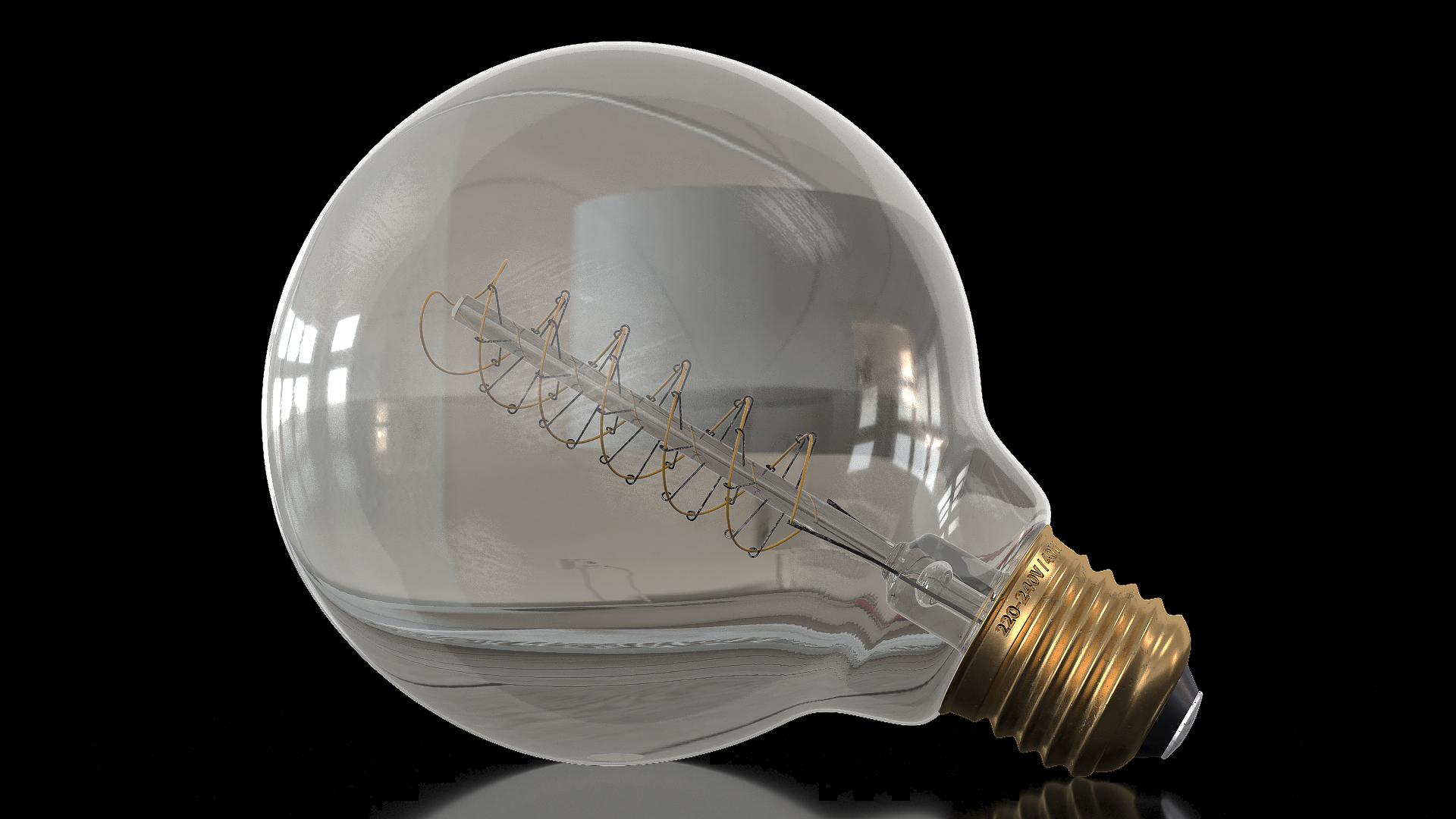 3D Antique Edison Bulb G95 model