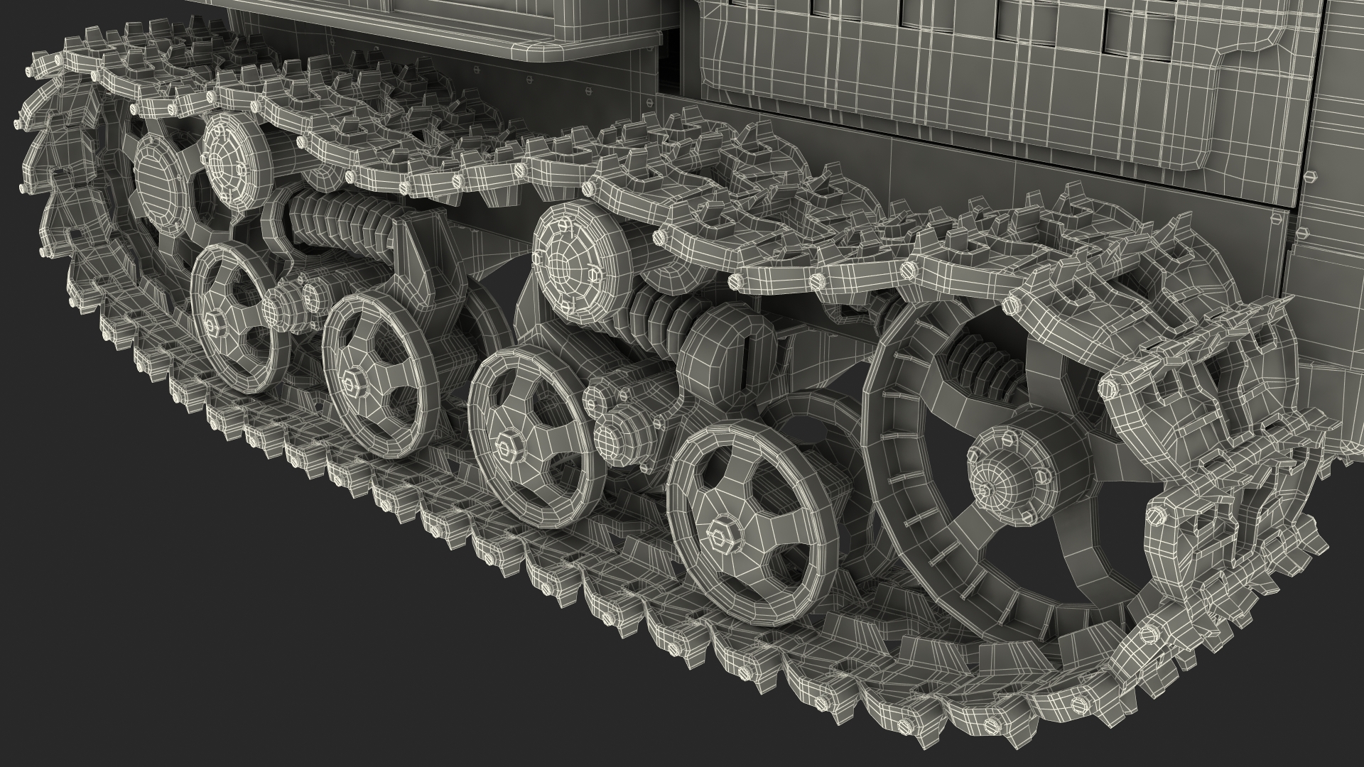 Old Rusty Soviet Crawler Tractor DT54 3D