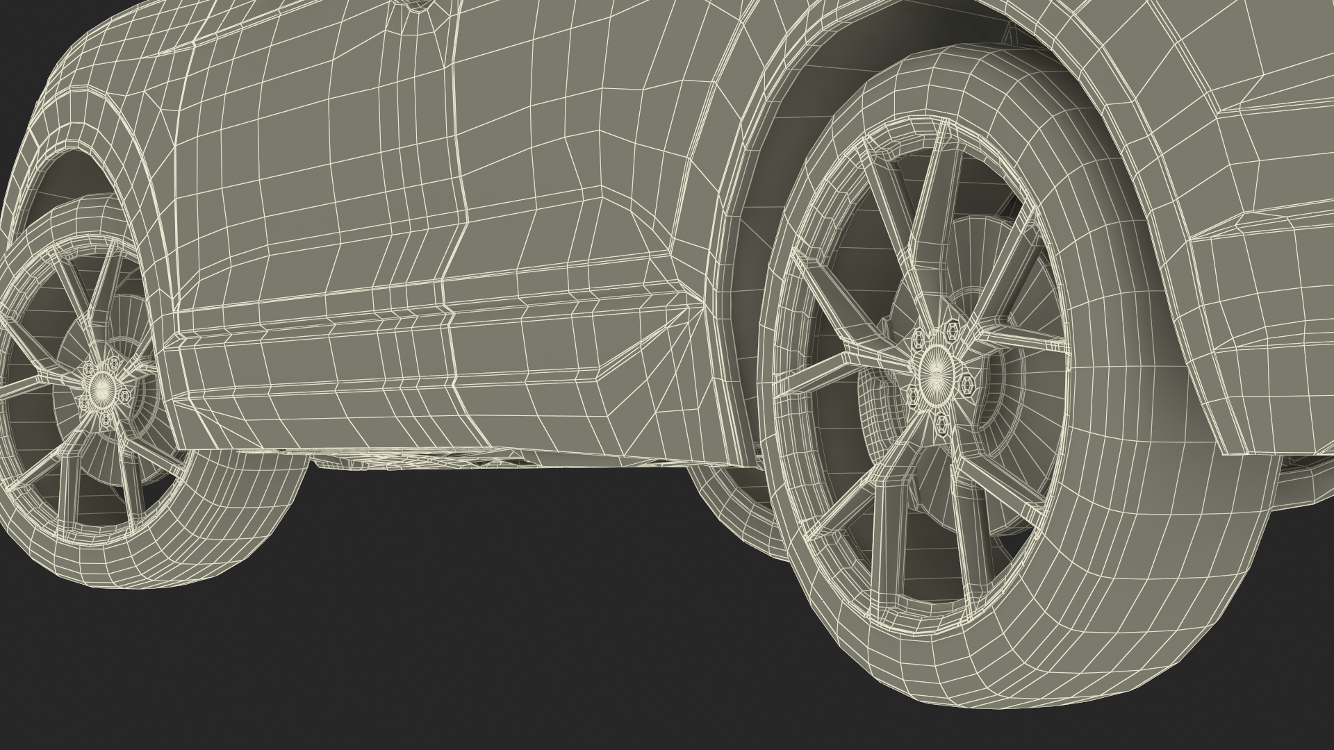 Volkswagen Touareg 2024 Blue Lights On Rigged for Maya 3D model