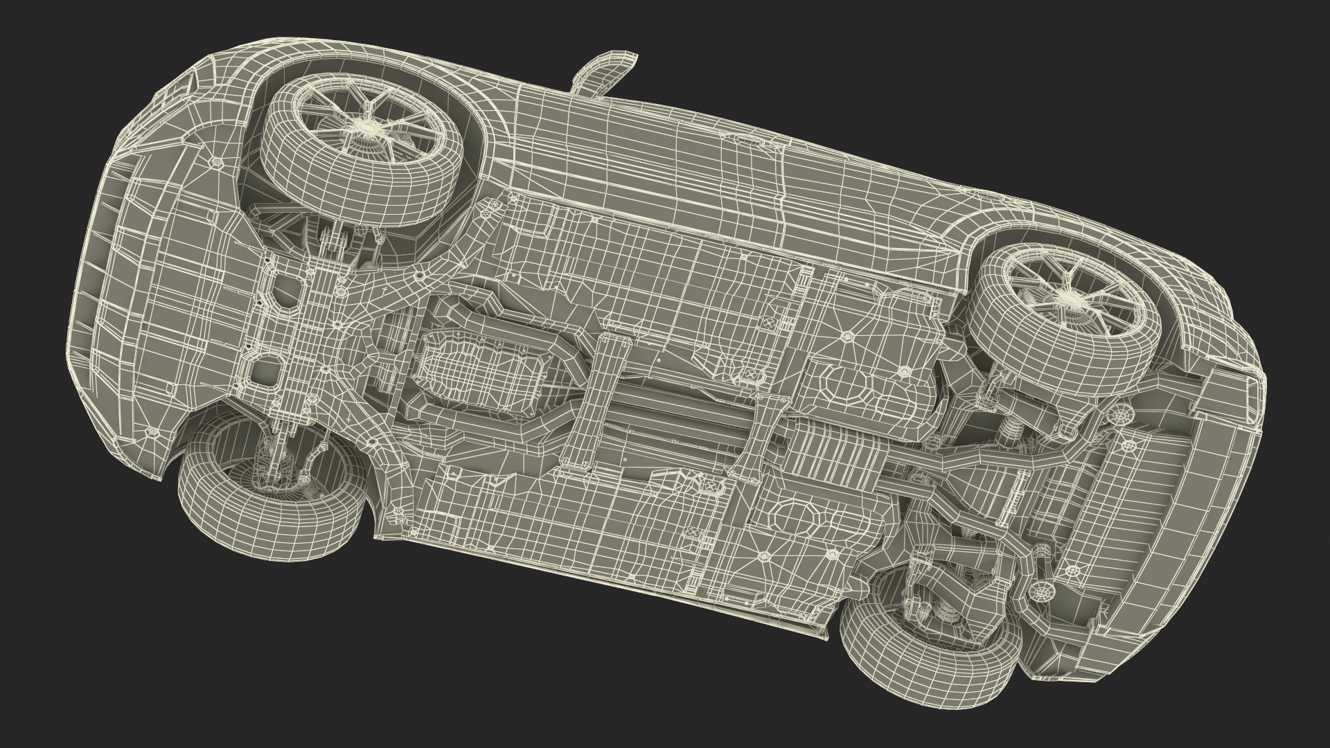 Volkswagen Touareg 2024 Blue Lights On Rigged for Maya 3D model