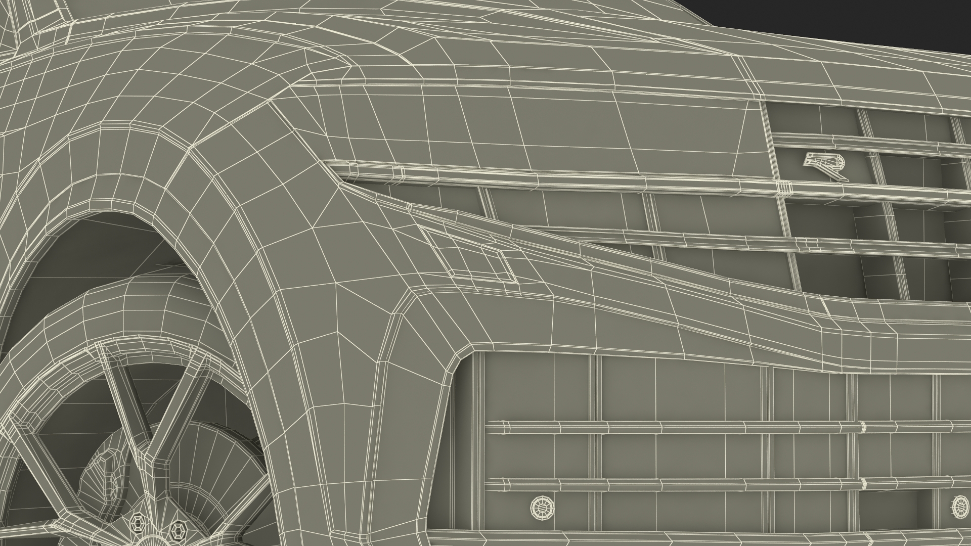 Volkswagen Touareg 2024 Blue Lights On Rigged for Maya 3D model