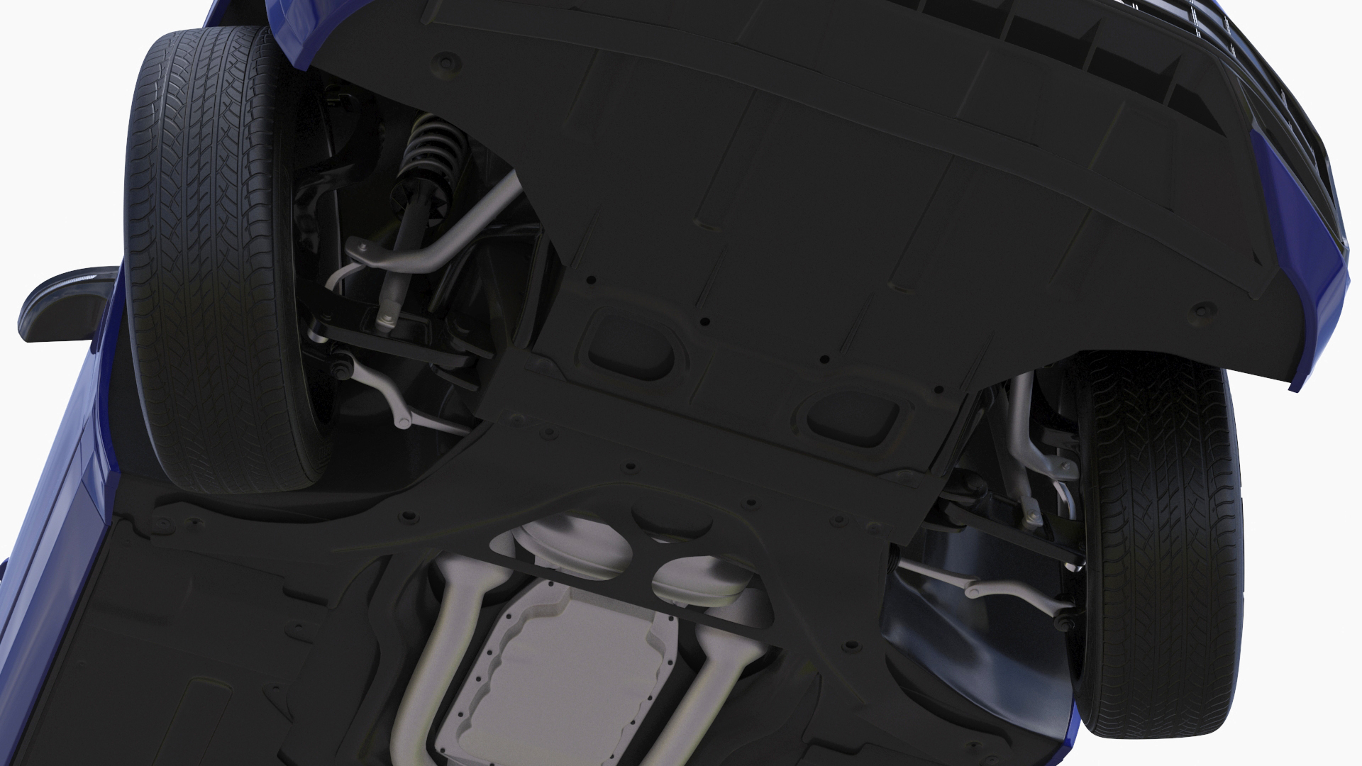 Volkswagen Touareg 2024 Blue Lights On Rigged for Maya 3D model