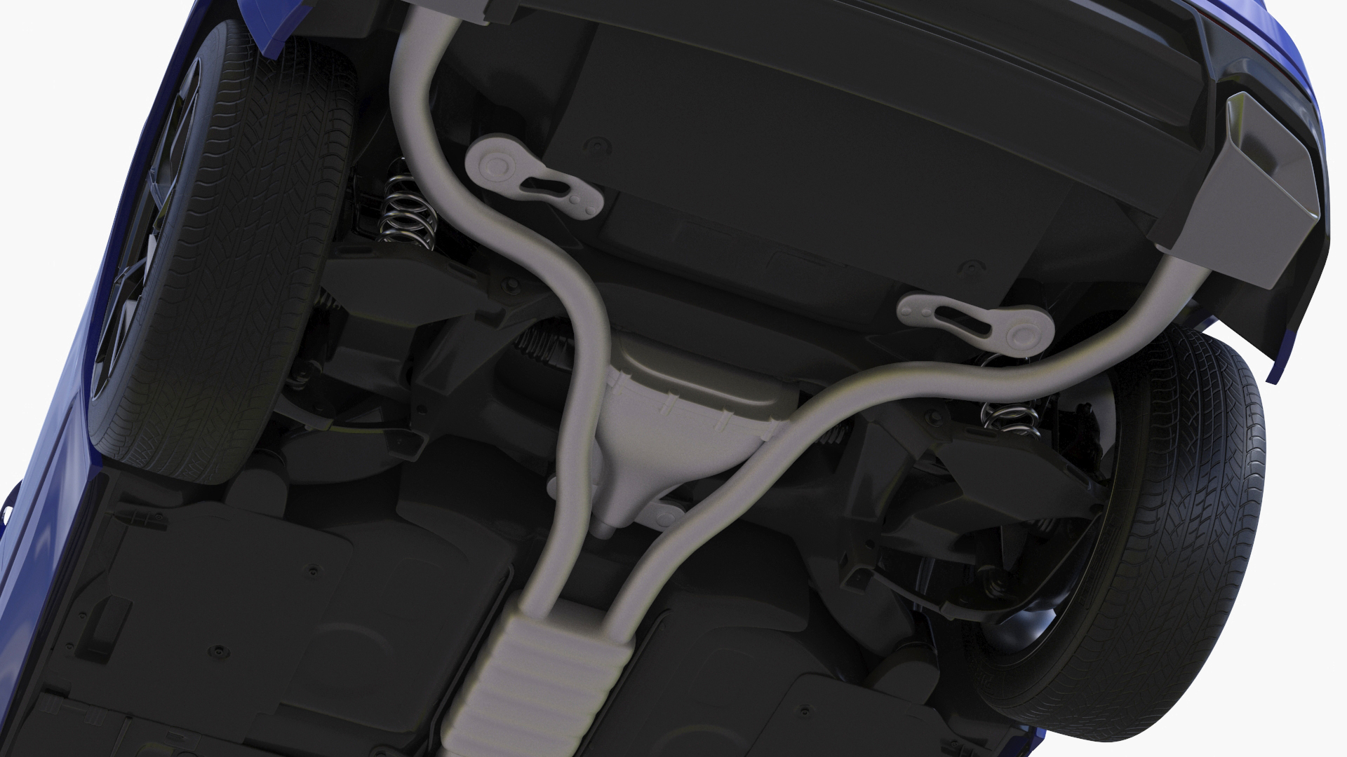 Volkswagen Touareg 2024 Blue Lights On Rigged for Maya 3D model