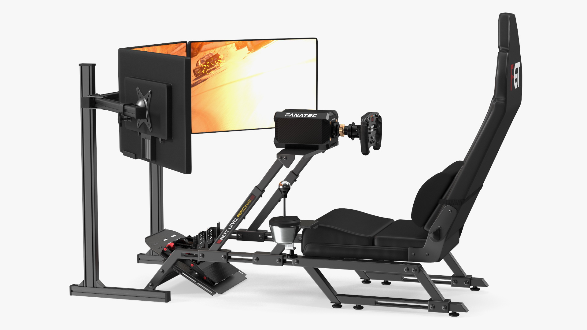 3D F-GT Racing Simulator Rig GT with 3 Screens model