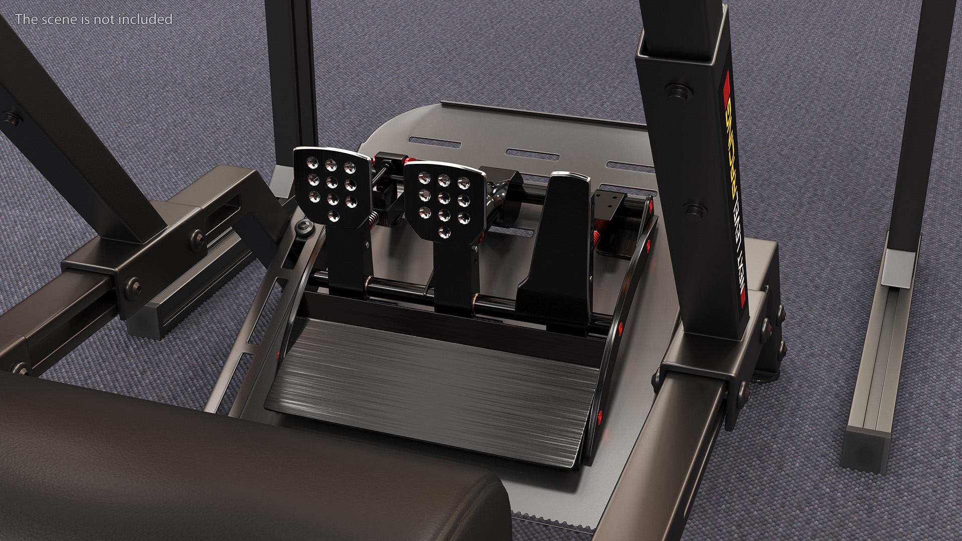3D F-GT Racing Simulator Rig GT with 3 Screens model